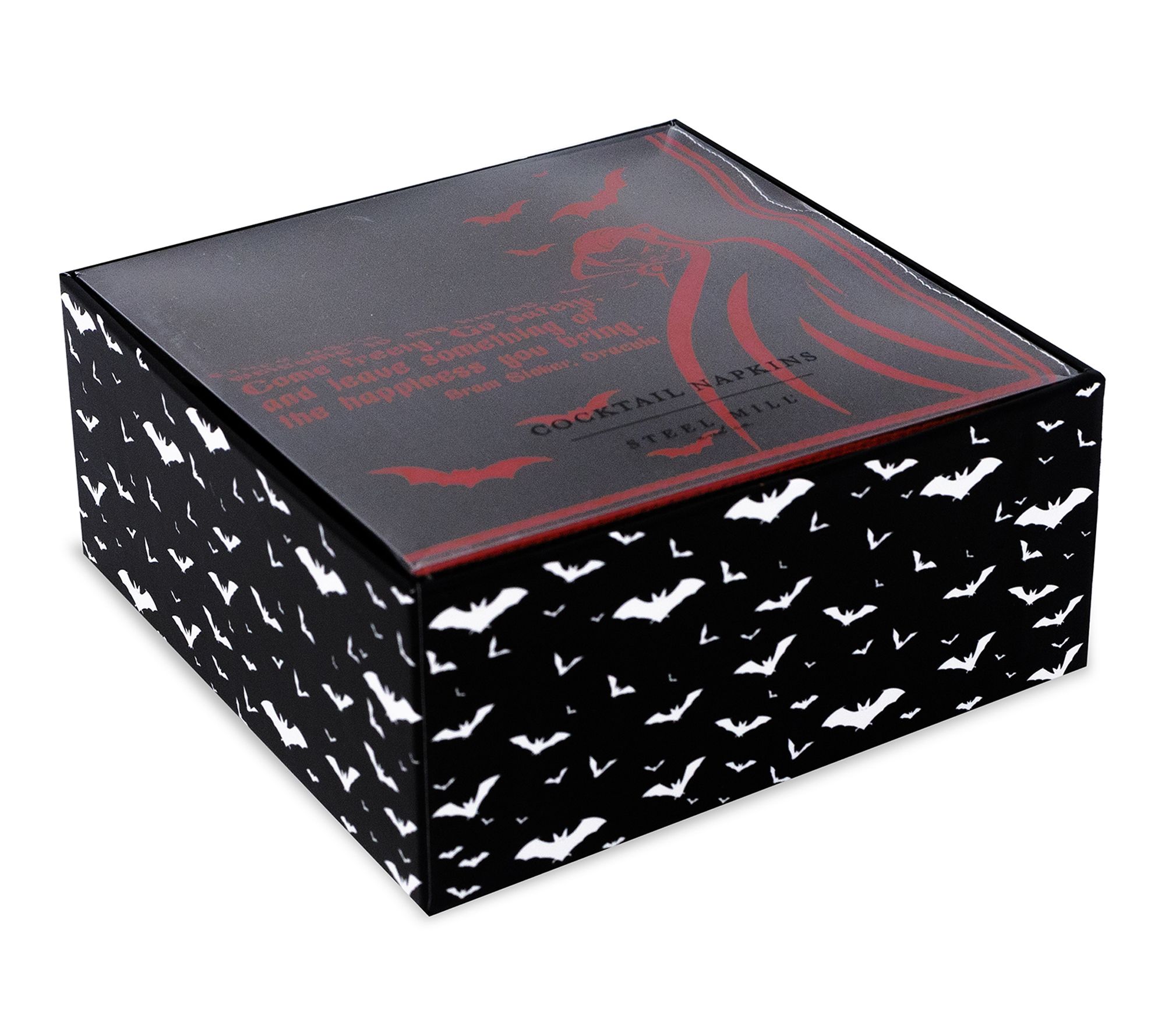 Steel Mill & Co. Napkins with Holder, Assortedooks