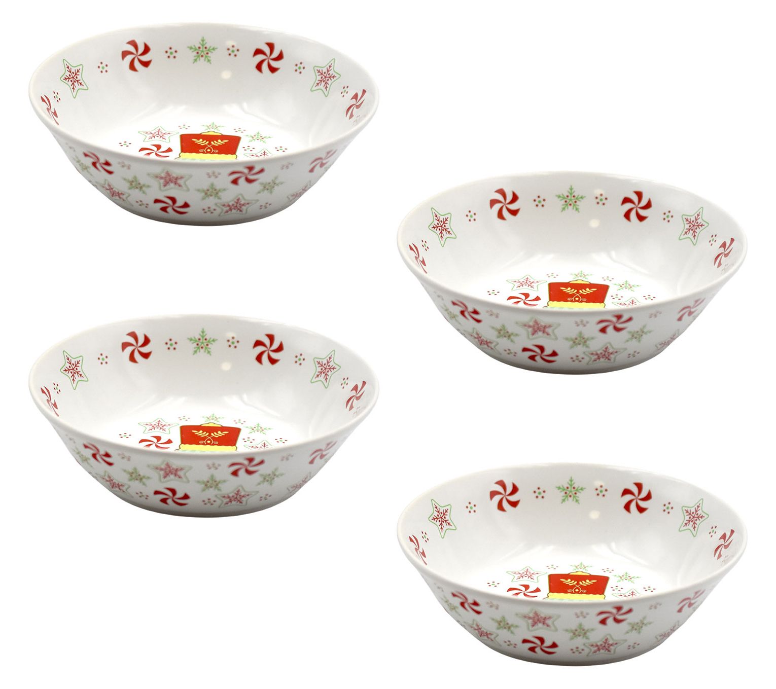 "As Is" Temp-tations Seasonal Set of (4) 8-oz Dip Bowls
