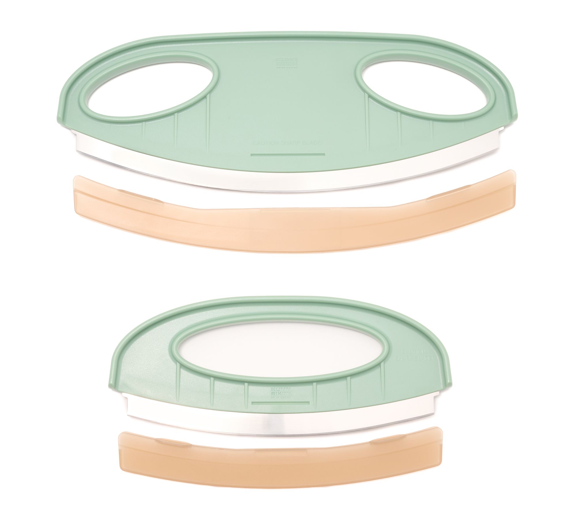 Kuhn Rikon 2-Pc Med & XL Mezzaluna Knife Set