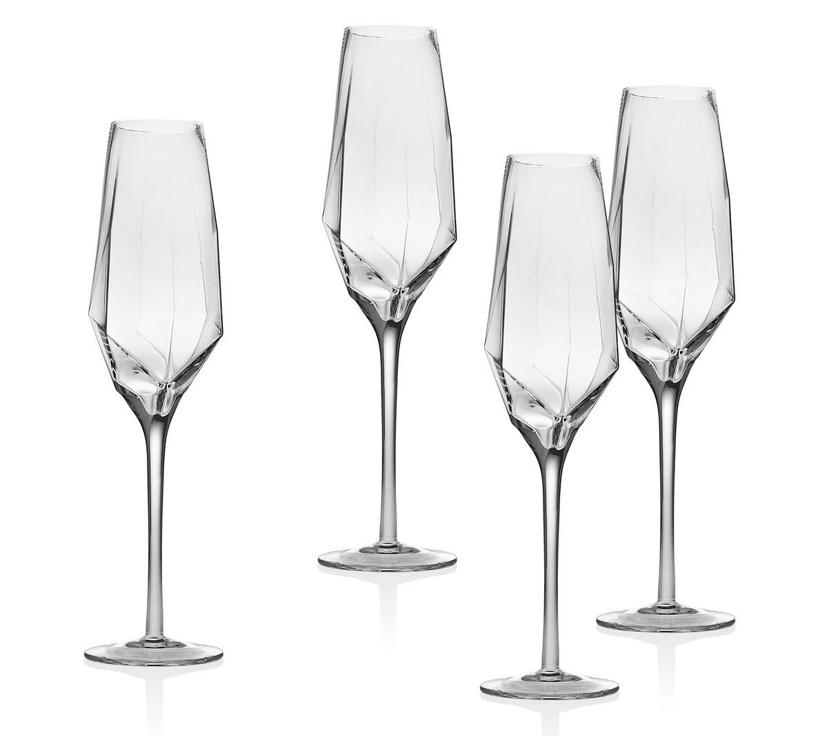 Godinger Crystal Meridian Stemless Wine Glasses, Set of 4