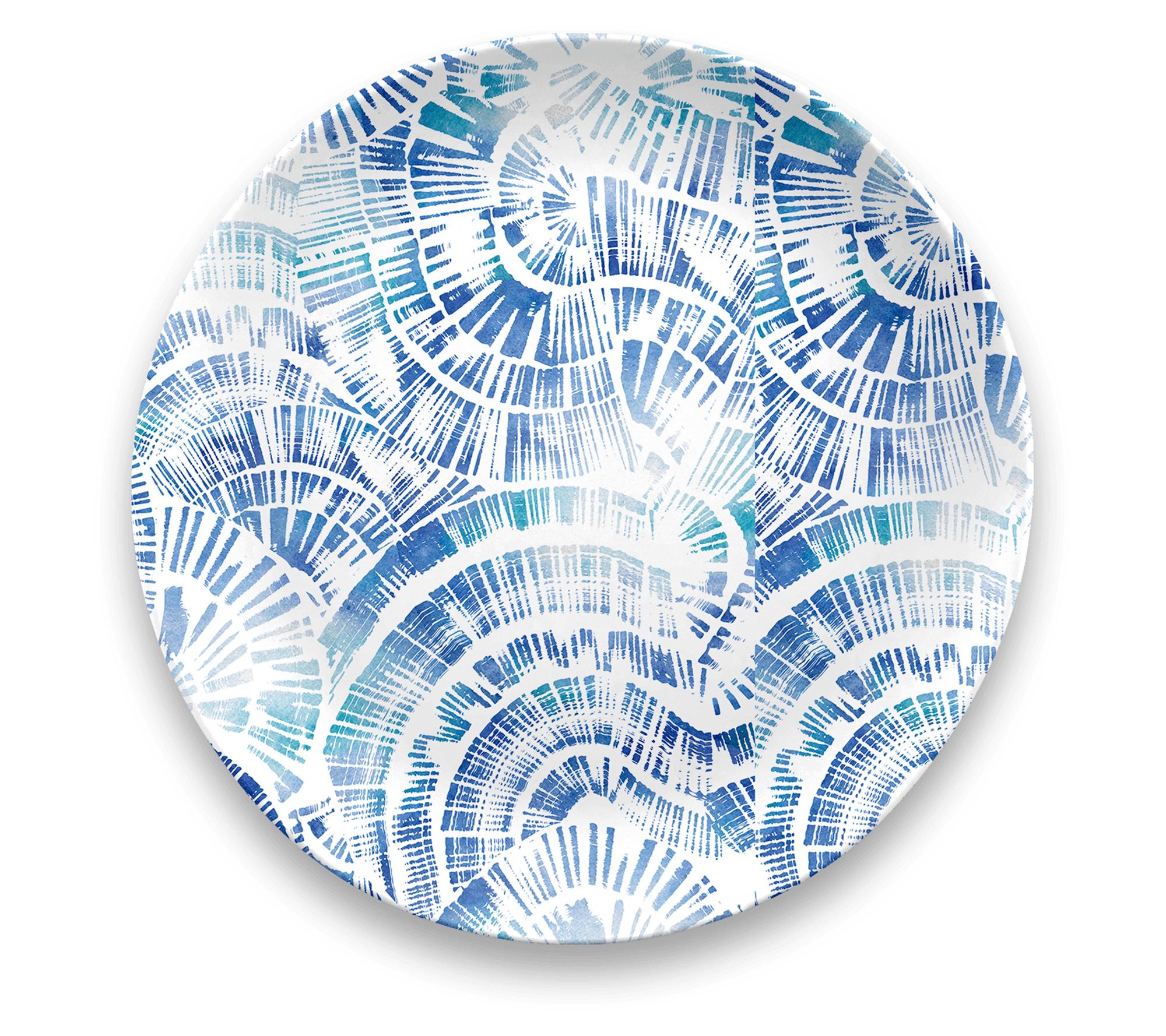 TarHong Coastal Scallops Set of 6 10.5" DinnerPlates