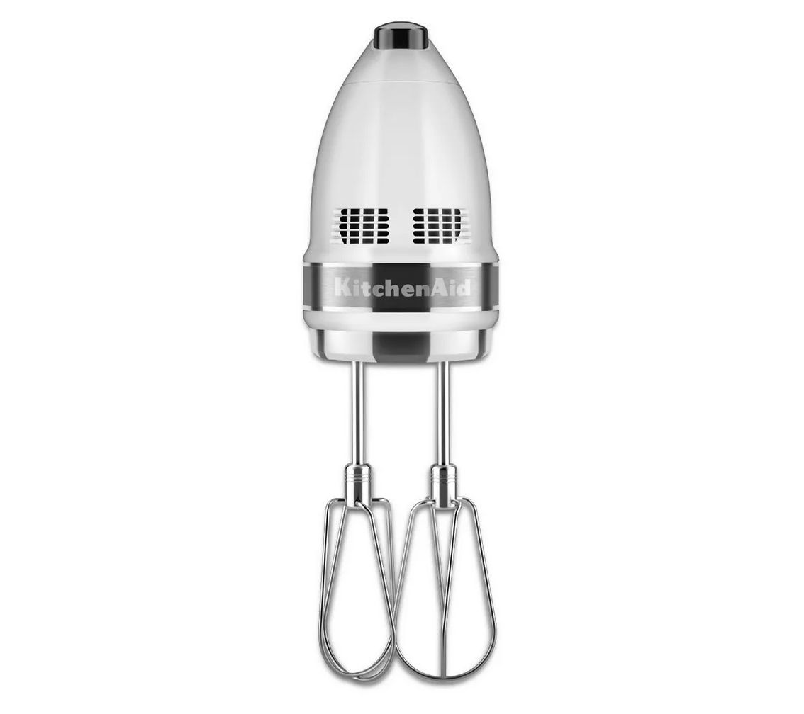 KitchenAid 7-speed Digital Hand Mixer with Dough Hooks on QVC