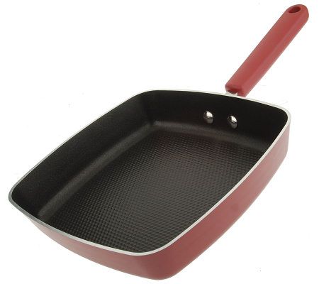 CooksEssentials Hardcoat Enamel II 12 Divided Skillet with Spatula