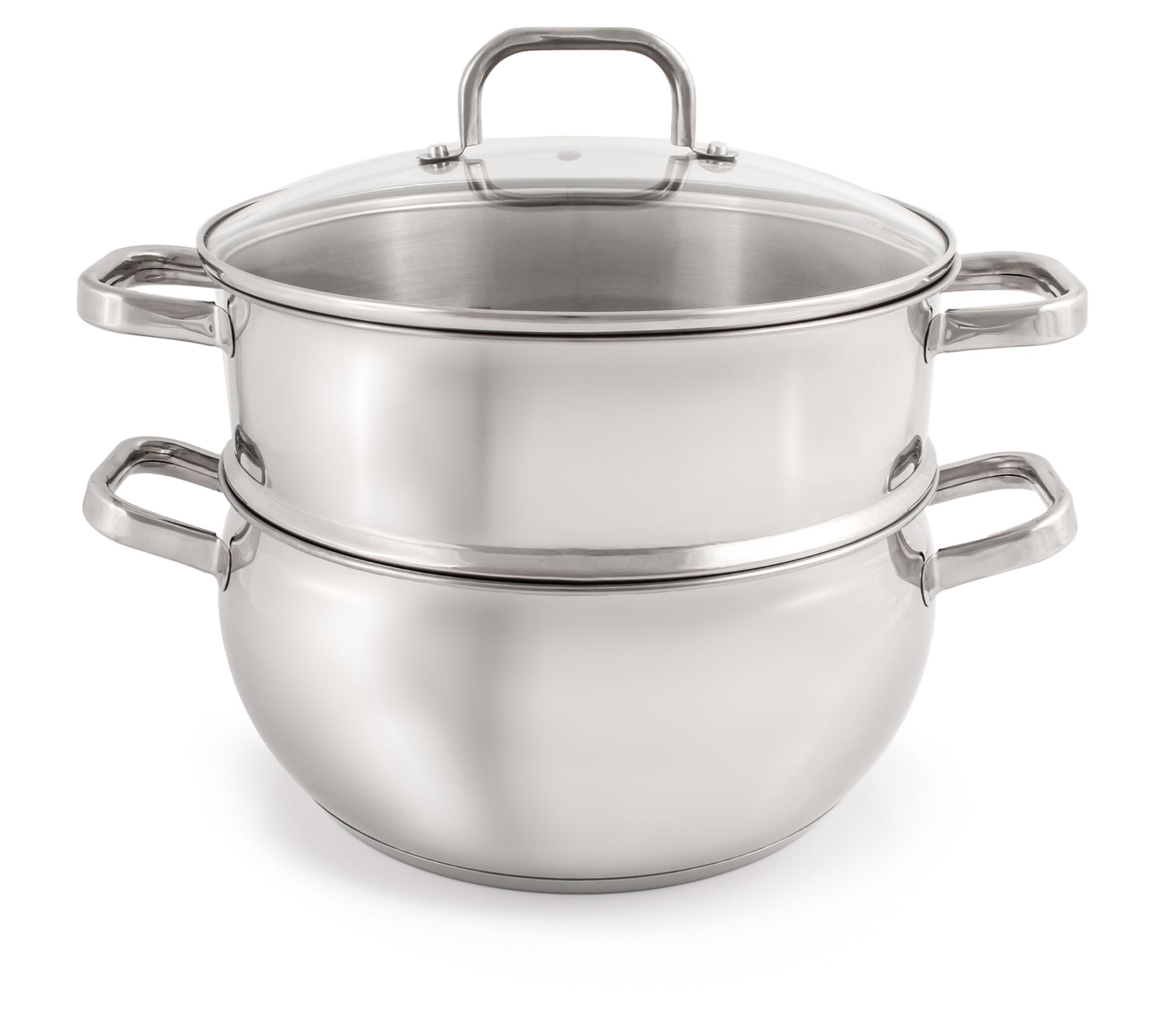 BergHOFF Belly Shape 3pc 18/10 SS Steamer Set