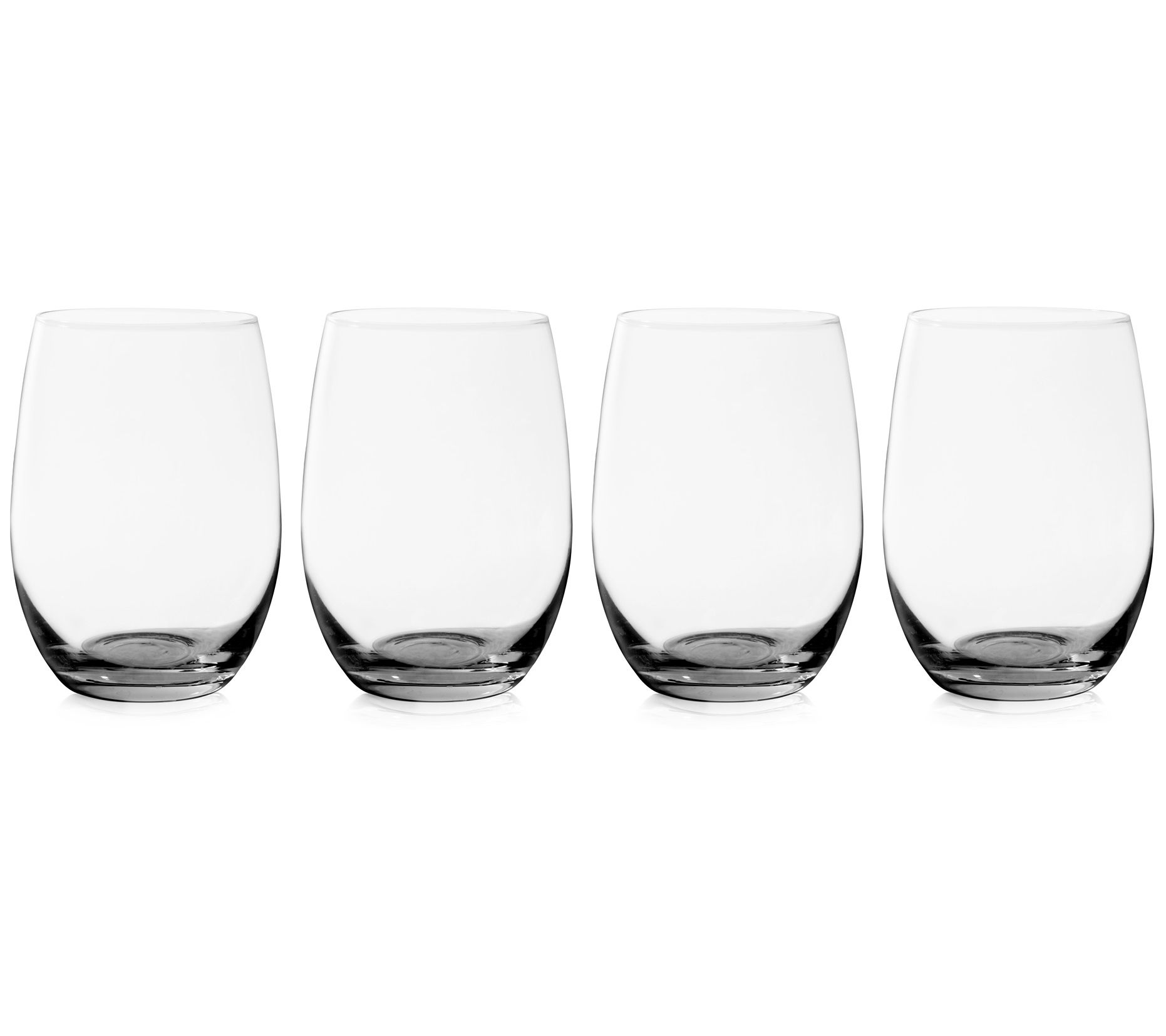 True Vino Stemless White Wine Glass Set of 4