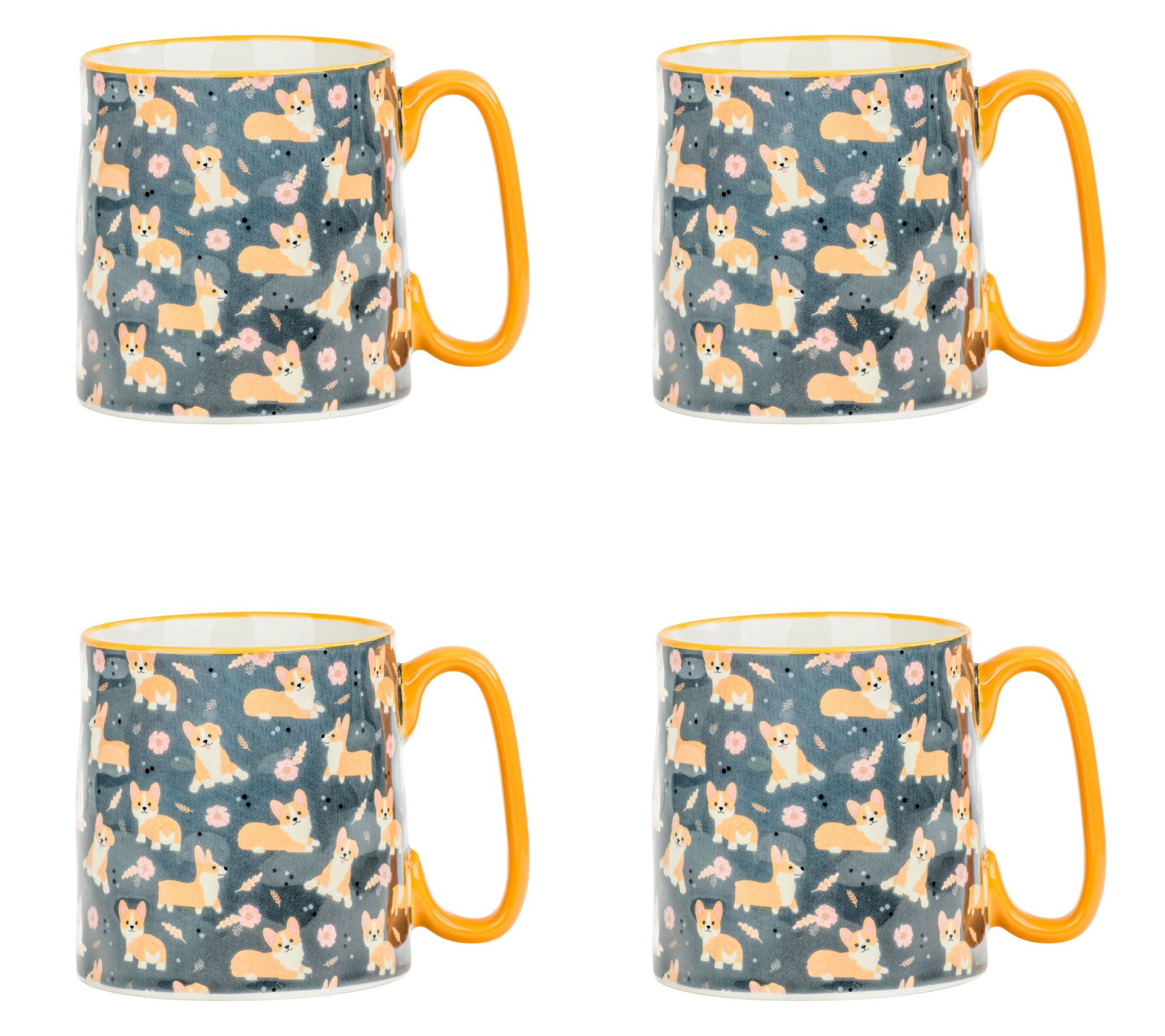 10 Strawberry Street Set of 4 Bella Mug