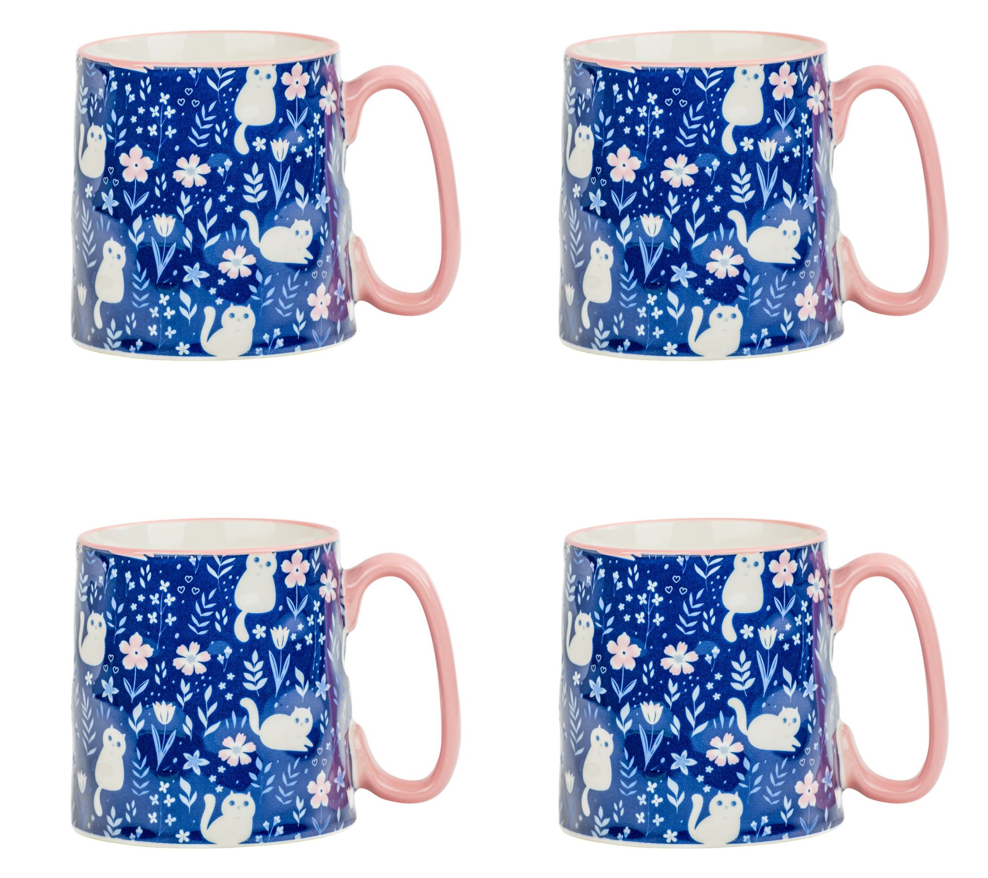 10 Strawberry Street Set of 4 Bella Mug