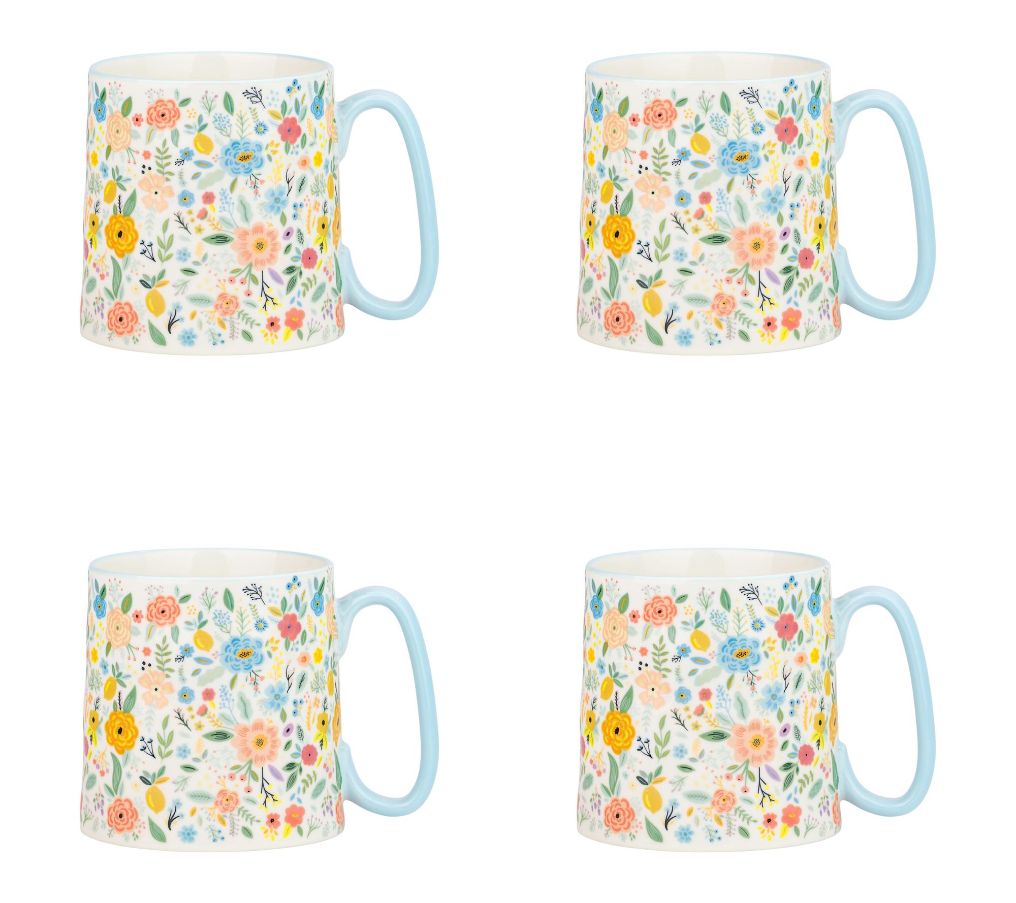 10 Strawberry Street Set of 4 Bella Mug