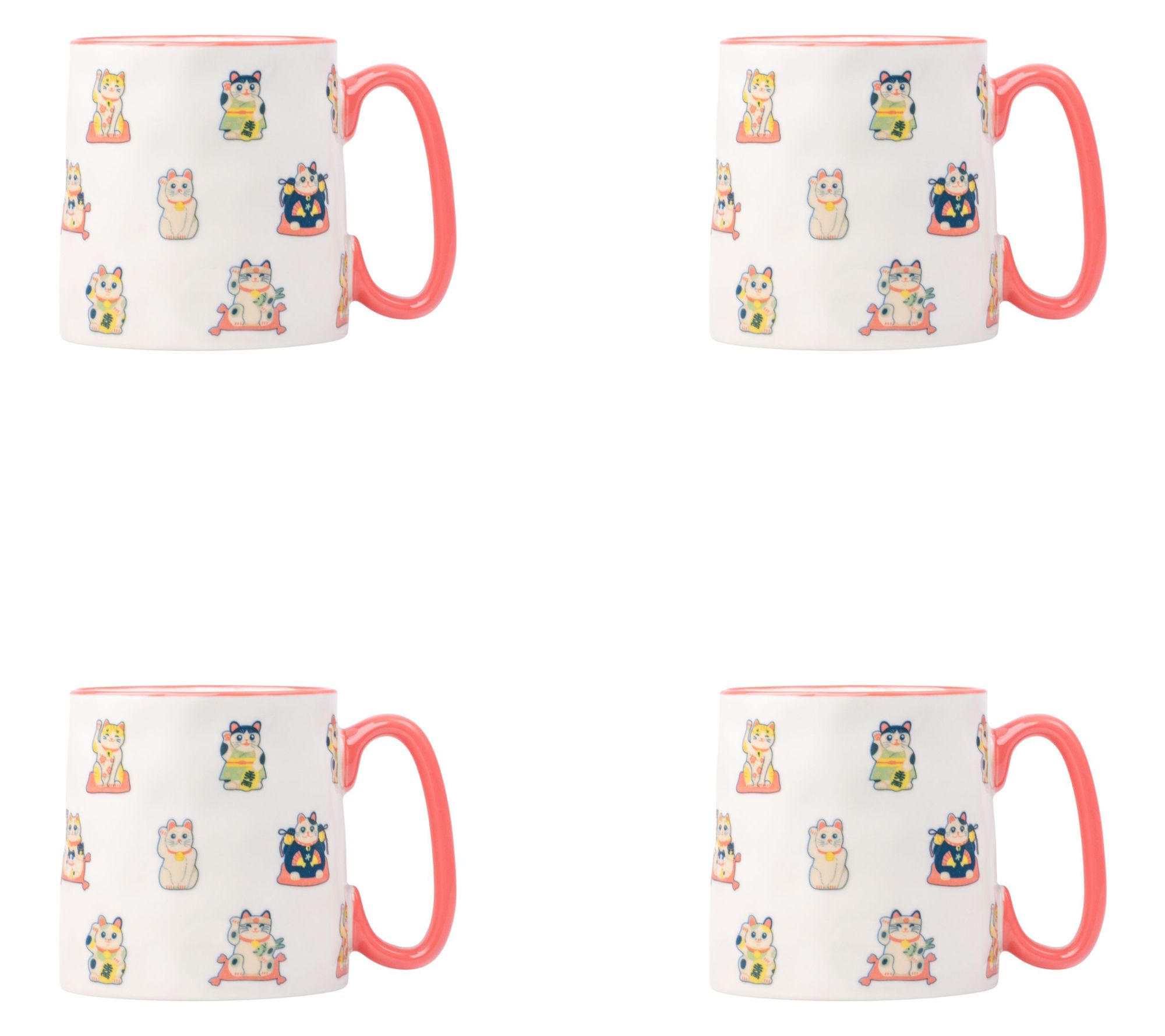 10 Strawberry Street Set of 4 Bella Mug
