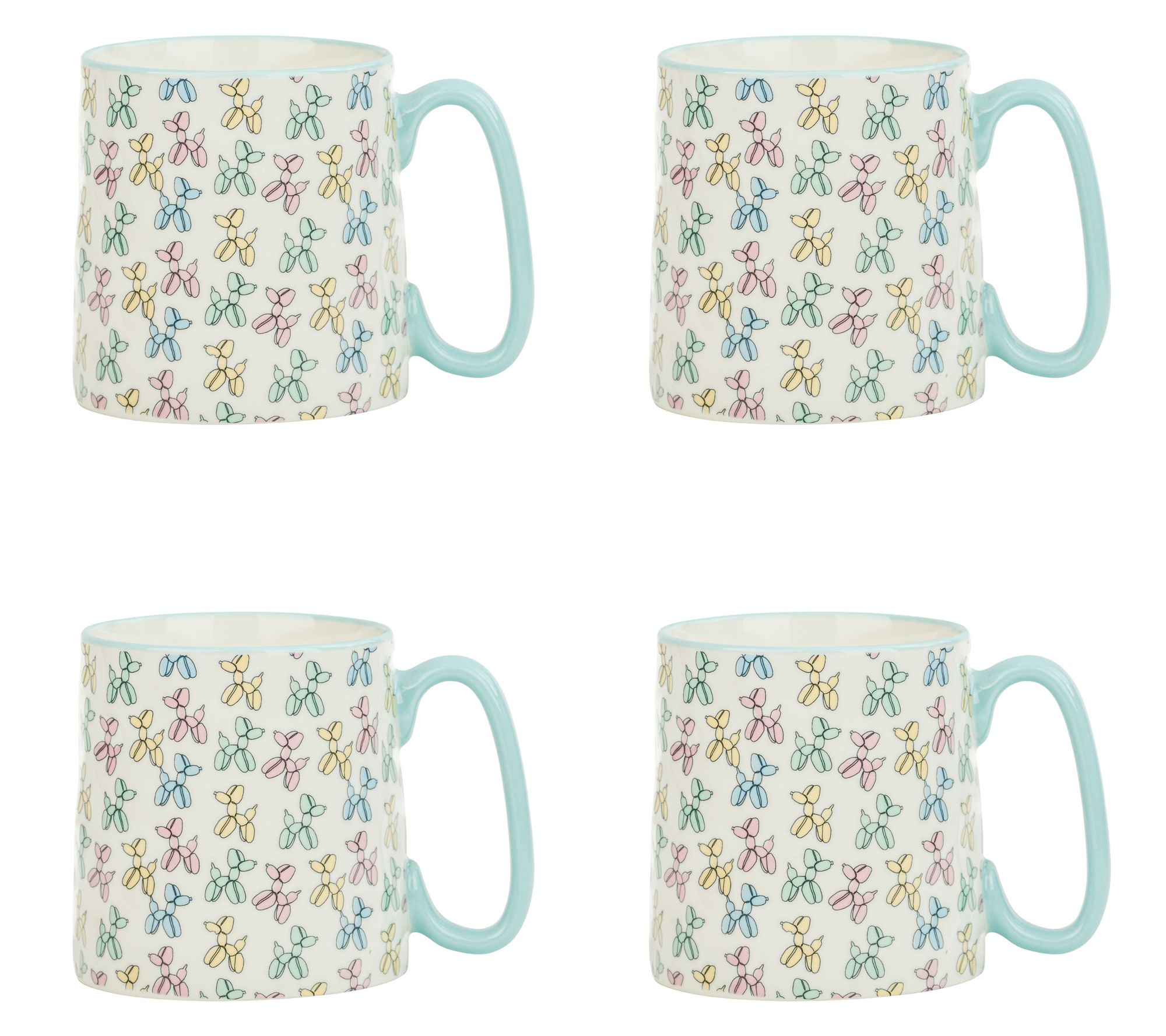 10 Strawberry Street Set of 4 Bella Mug
