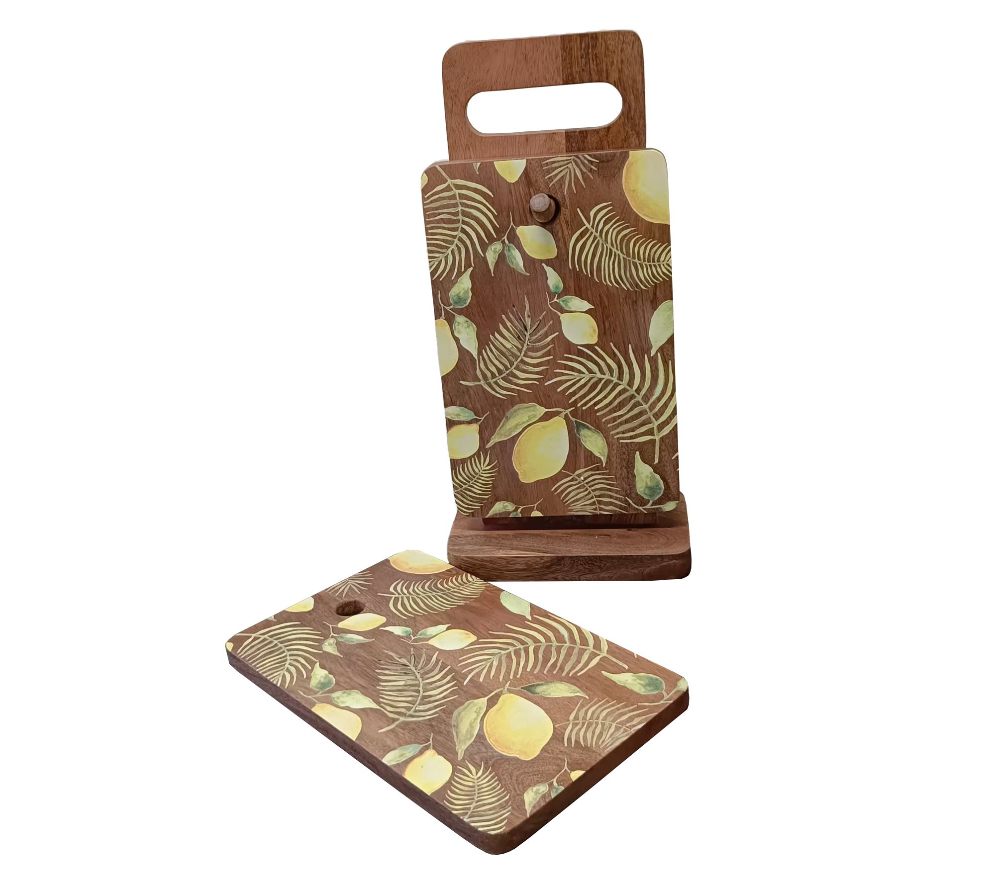 "As Is" Temp-tations Seasonal Wood Cutting Board Storage Stand