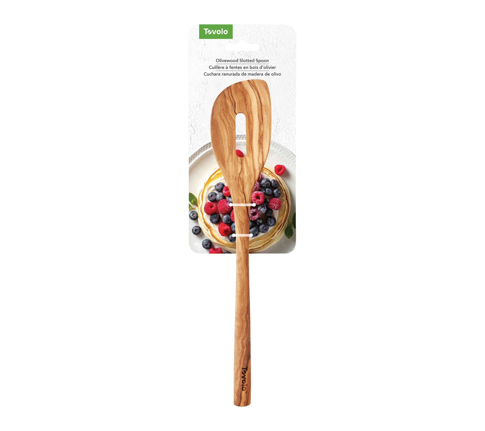  Tovolo OLIVE WOOD SLOTTED SPOON