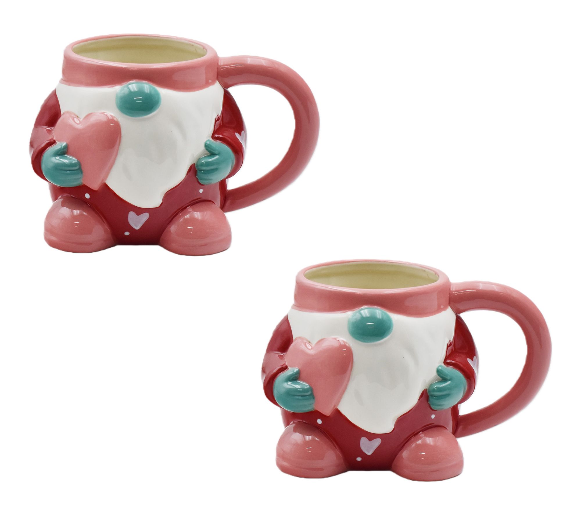 "As Is" Temp-tations Seasonal Set of (2) 18-oz Gnome Mugs
