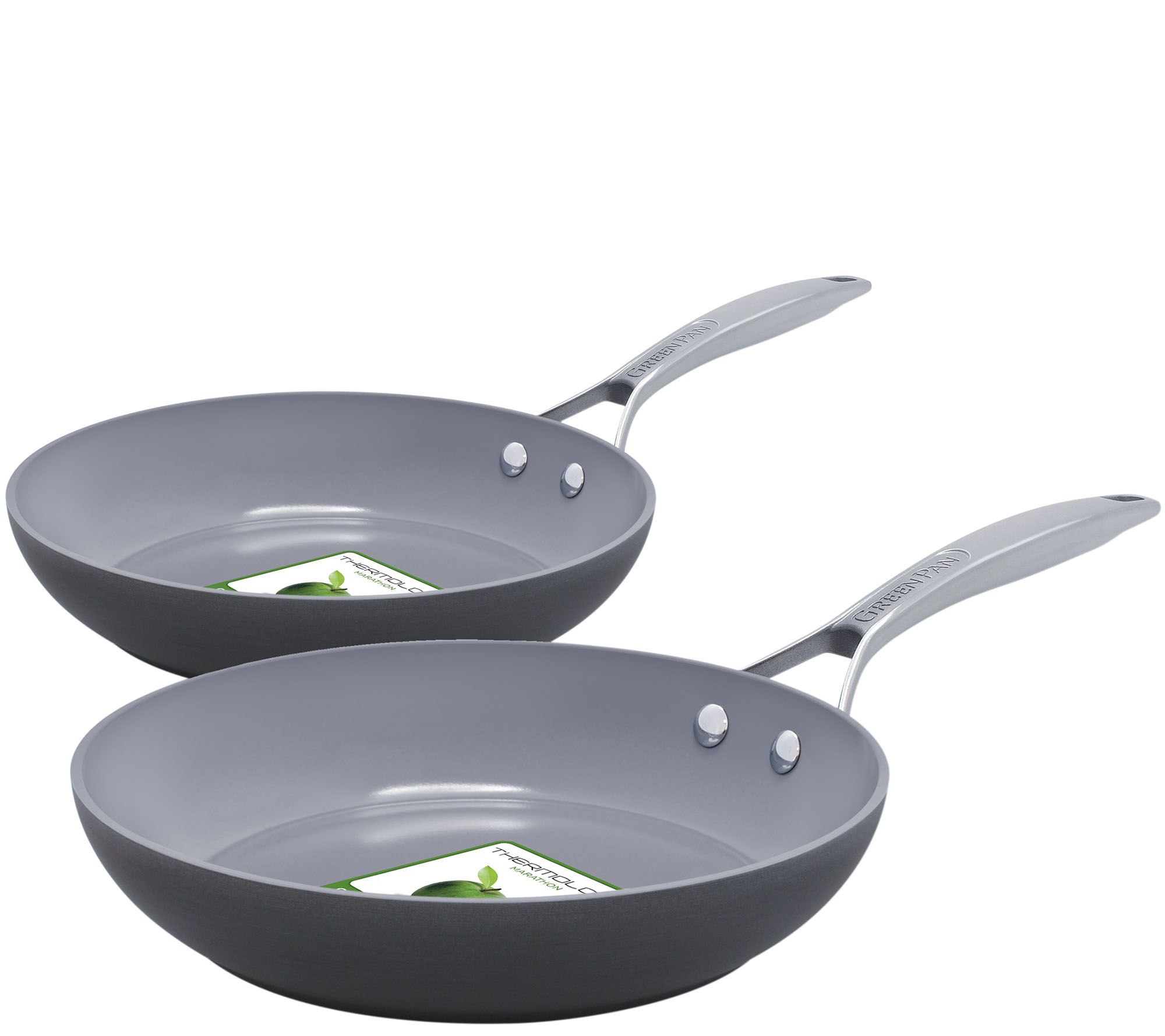OrGREENic Ceramic Green Non-Stick Frying Pan, Cook Without Oil or Butter,  10 Fry Pan, As Seen on TV