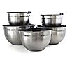 MegaChef 5-Piece Stackable Mixing Bowl Set withLids, 2 of 7