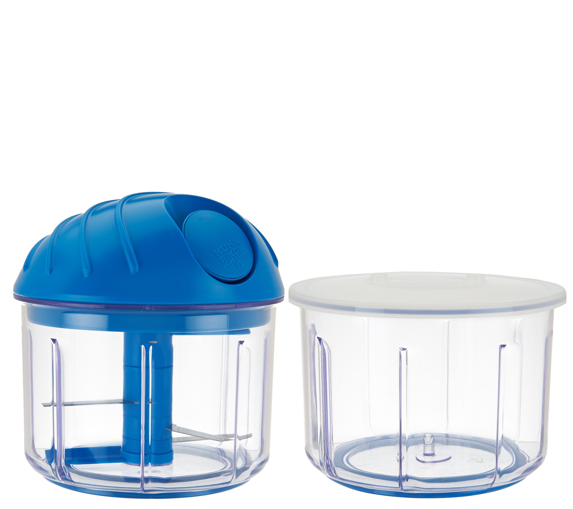 Kuhn Rikon 4 Cup Pull Chop w/ Triple Blade & Extra Container