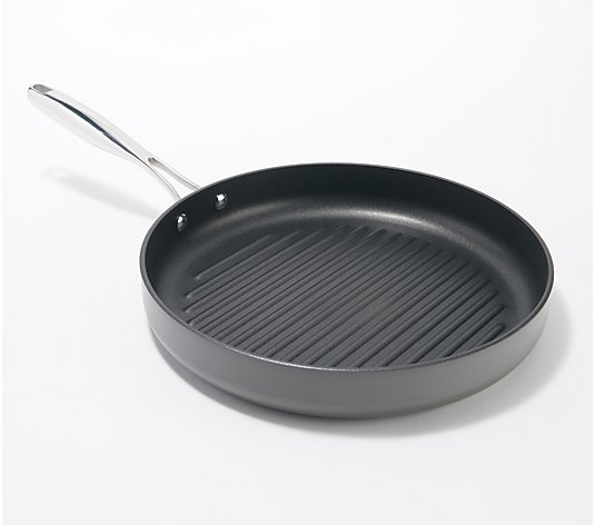 Cook S Essentials Hard Anodized 12, Round Grill Pan