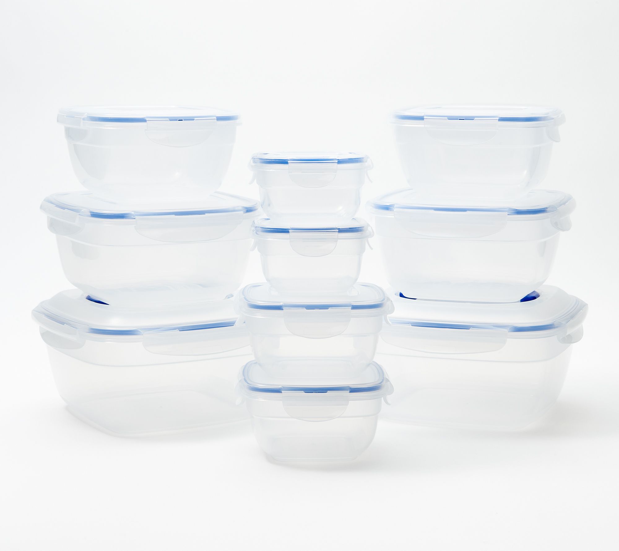 LocknLock 10-Piece Nestable Zen Containers with Handle Lids 