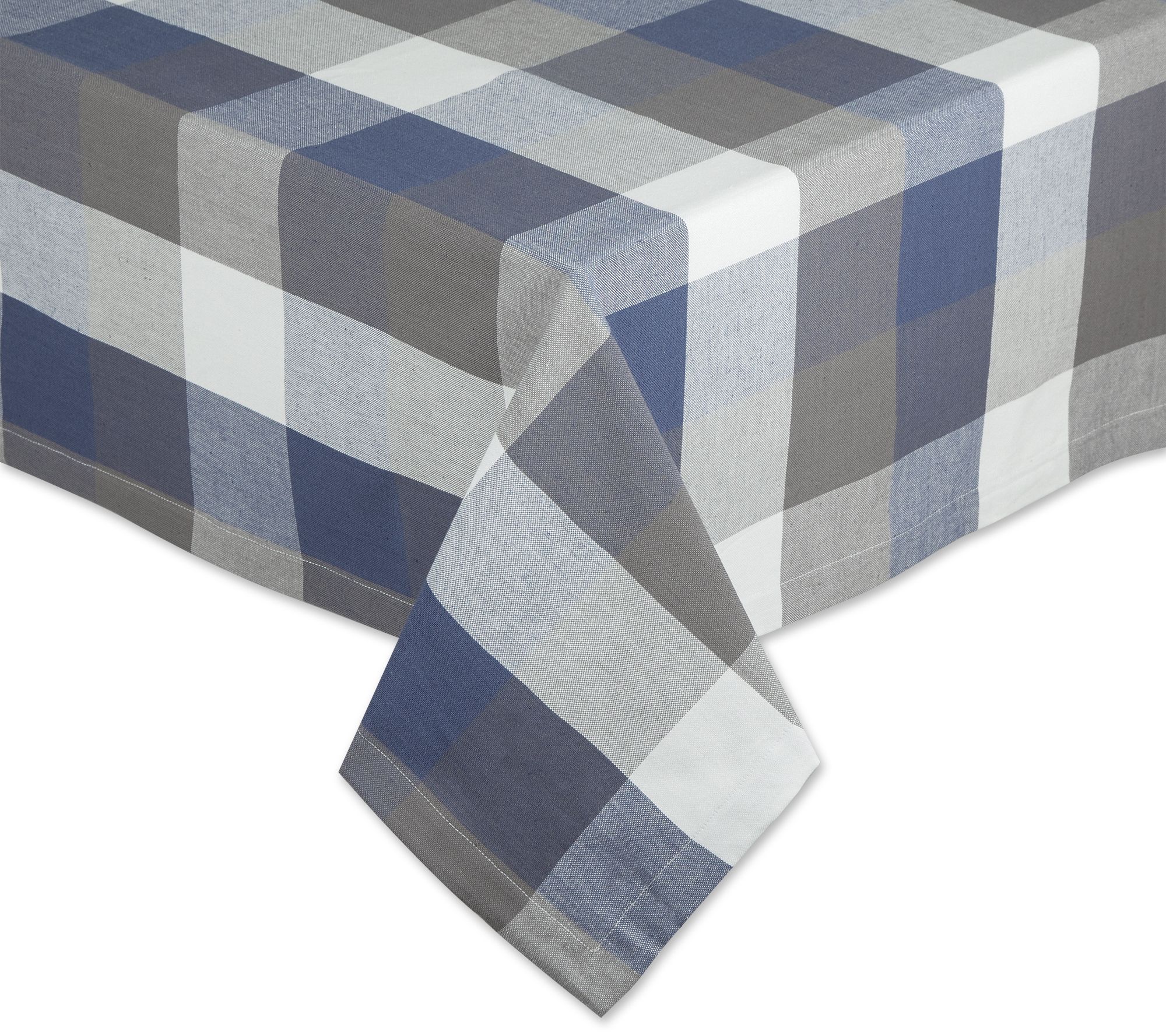 Design Imports 52x52" Tri Color Check Tableclot h
