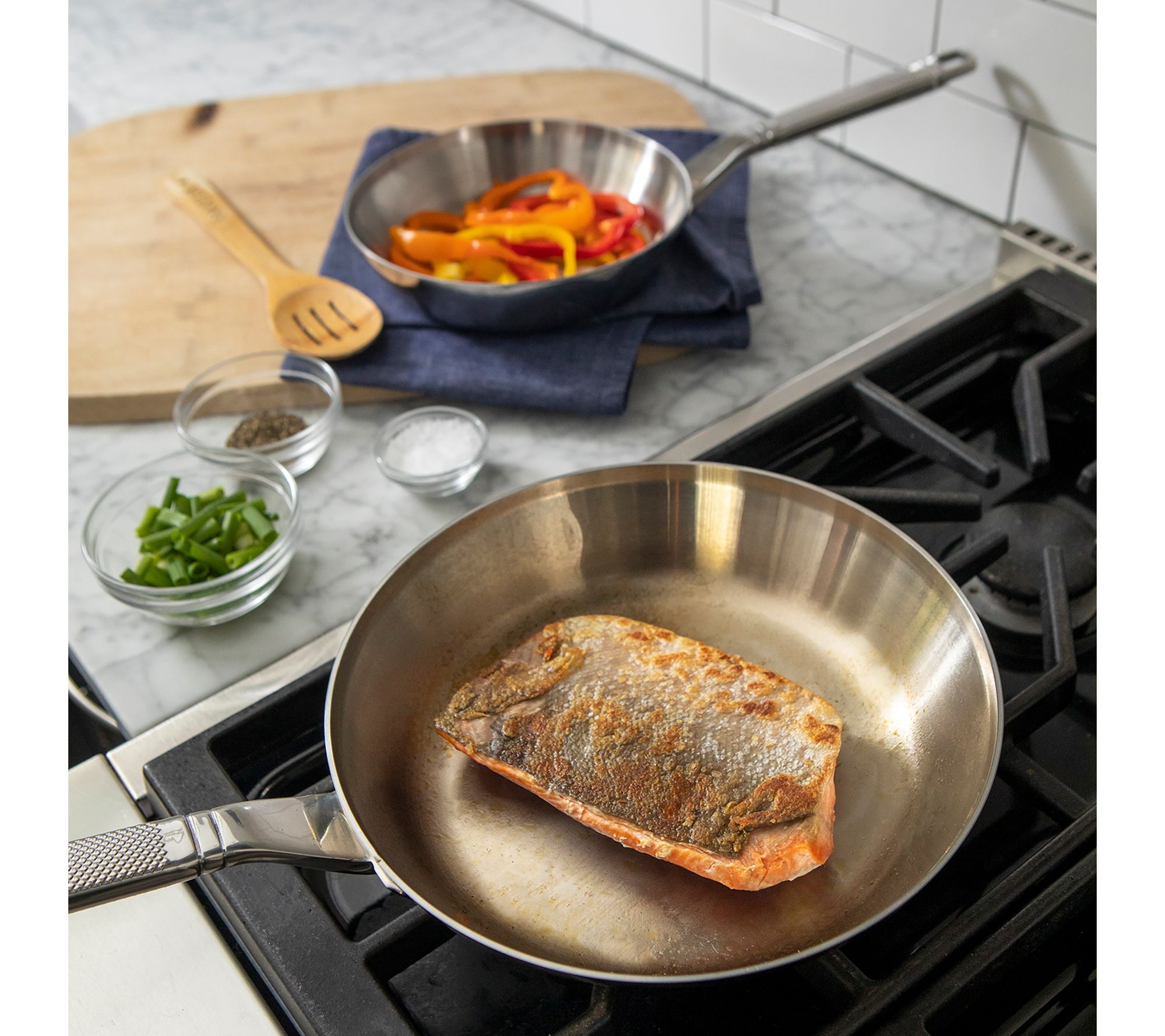 OXO Mira Tri-Ply Stainless Steel 12 Frying Pan Skillet