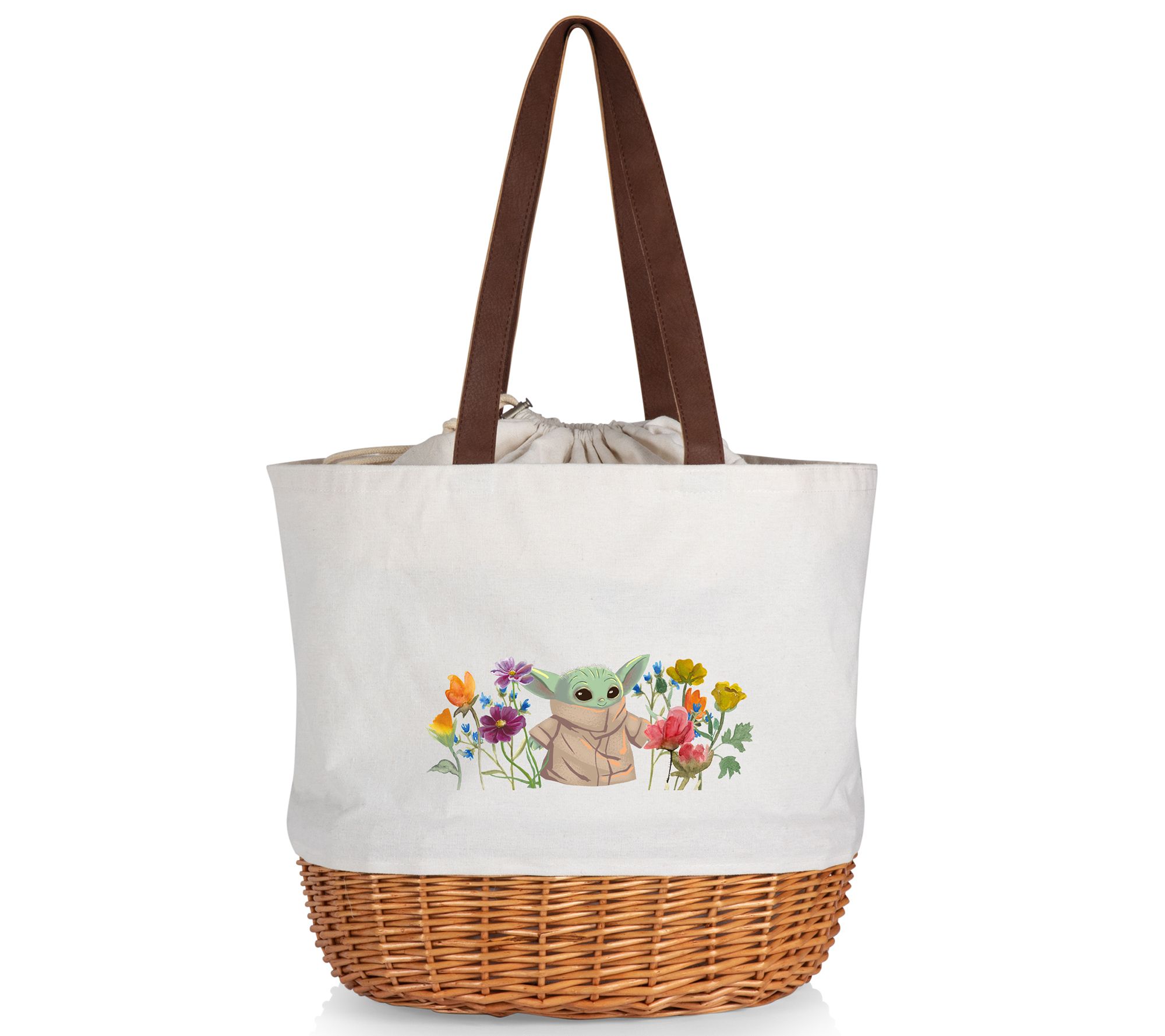 Picnic Time The Child Coronado Canvas and WilloBasket Tote