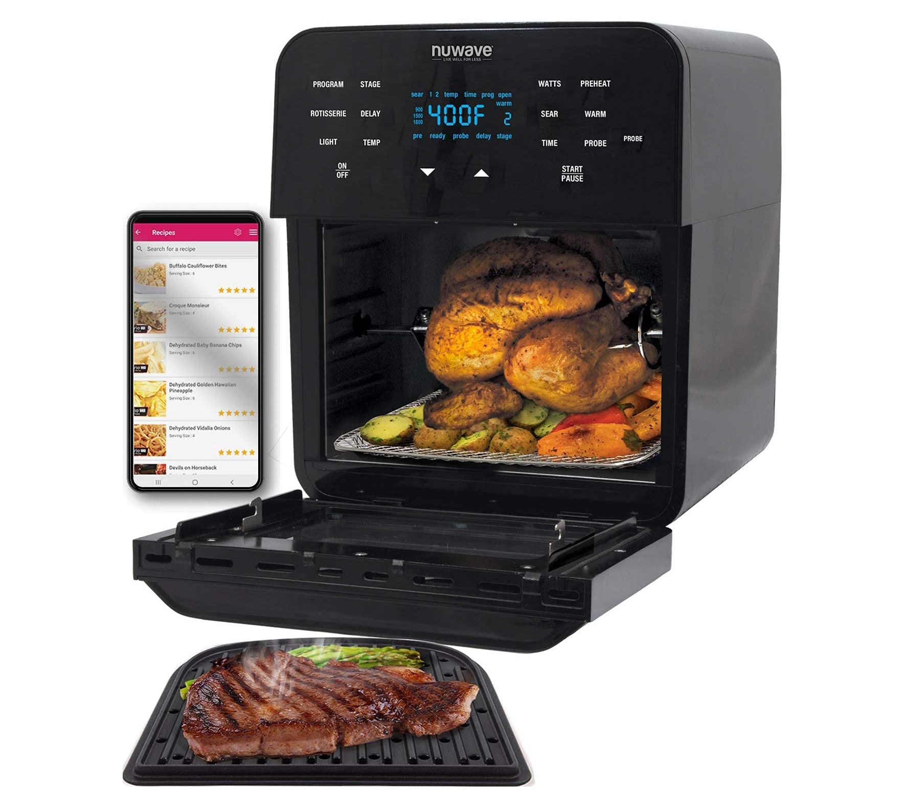 NuWave Brio 15.5 QT. Digital Oven And Air Fryer - QVC.com