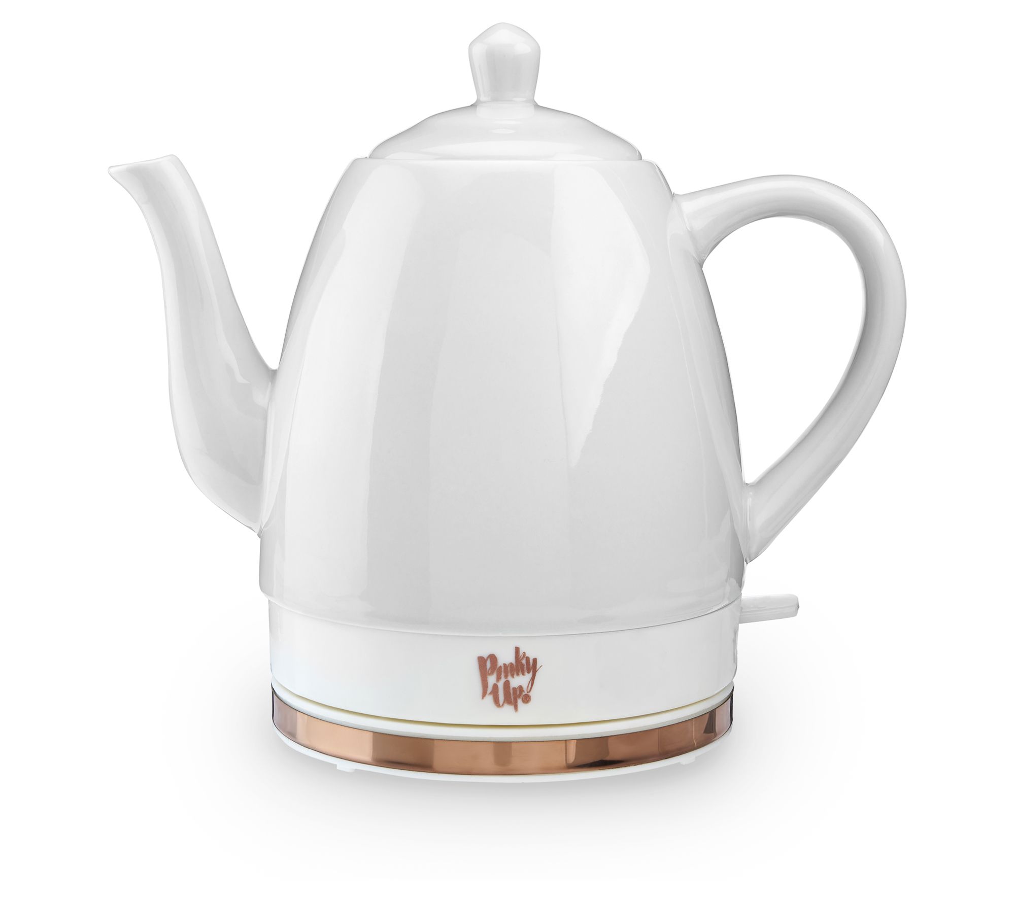 Pinky Up Noelle Pink Ceramic Electric Tea Kettle