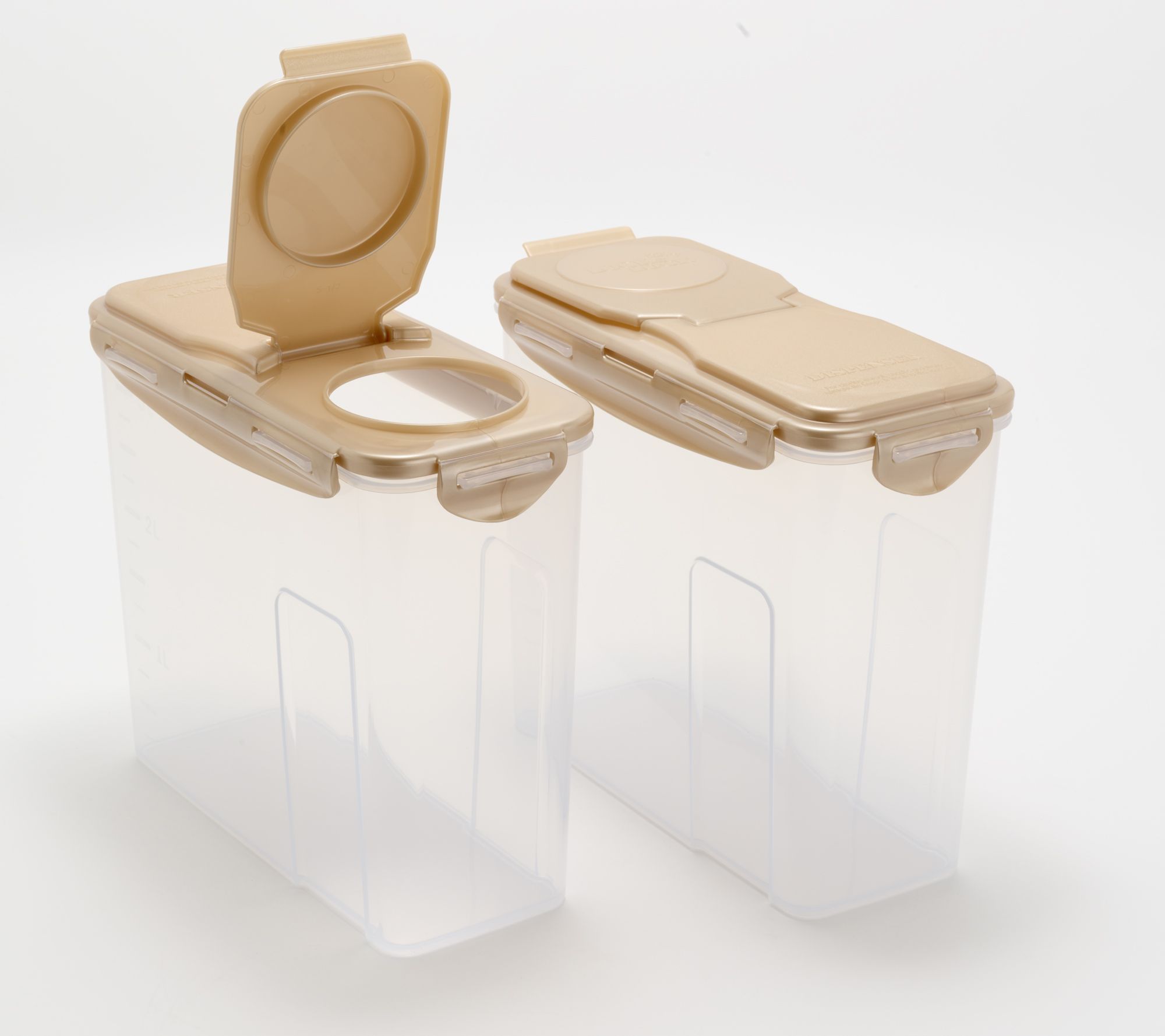 LocknLock Set of (2) 14-Cup Cereal Containers Storage Set