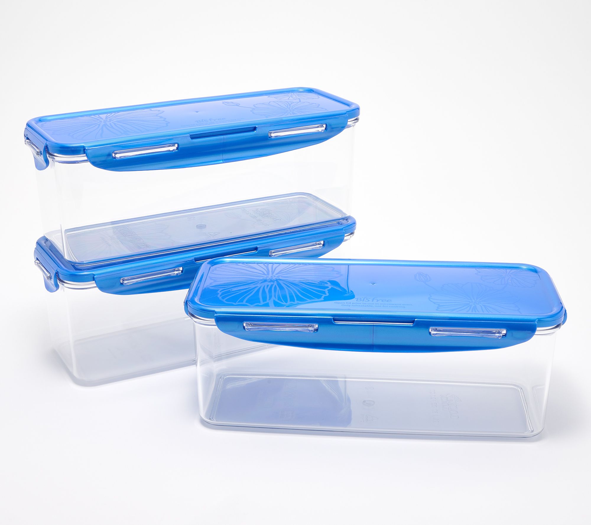 LocknLock Set of (3) 8.5-Cup Tritan Refrigerator Storage Set