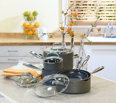 Technique Hard Anodized Dishwasher Safe 10-pc. Cookware Set 