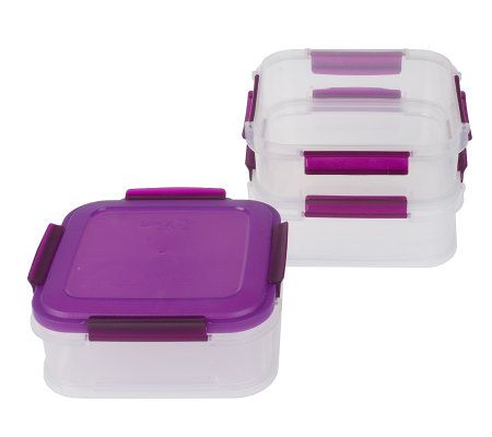 Lock & Lock 6pc. Multi-Lock Stacking Storage Set with 2 Lids - QVC.com