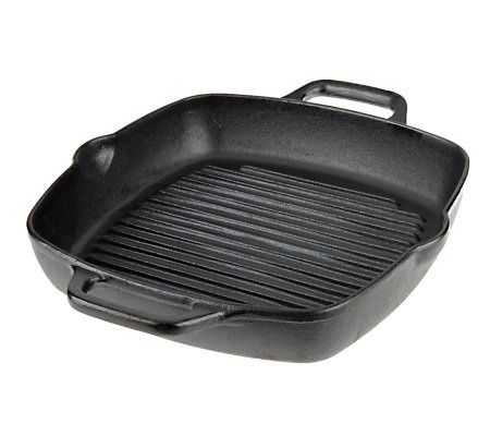 Cook's Essentials Cast Iron Elite Nonstick 11 Grill Pan 