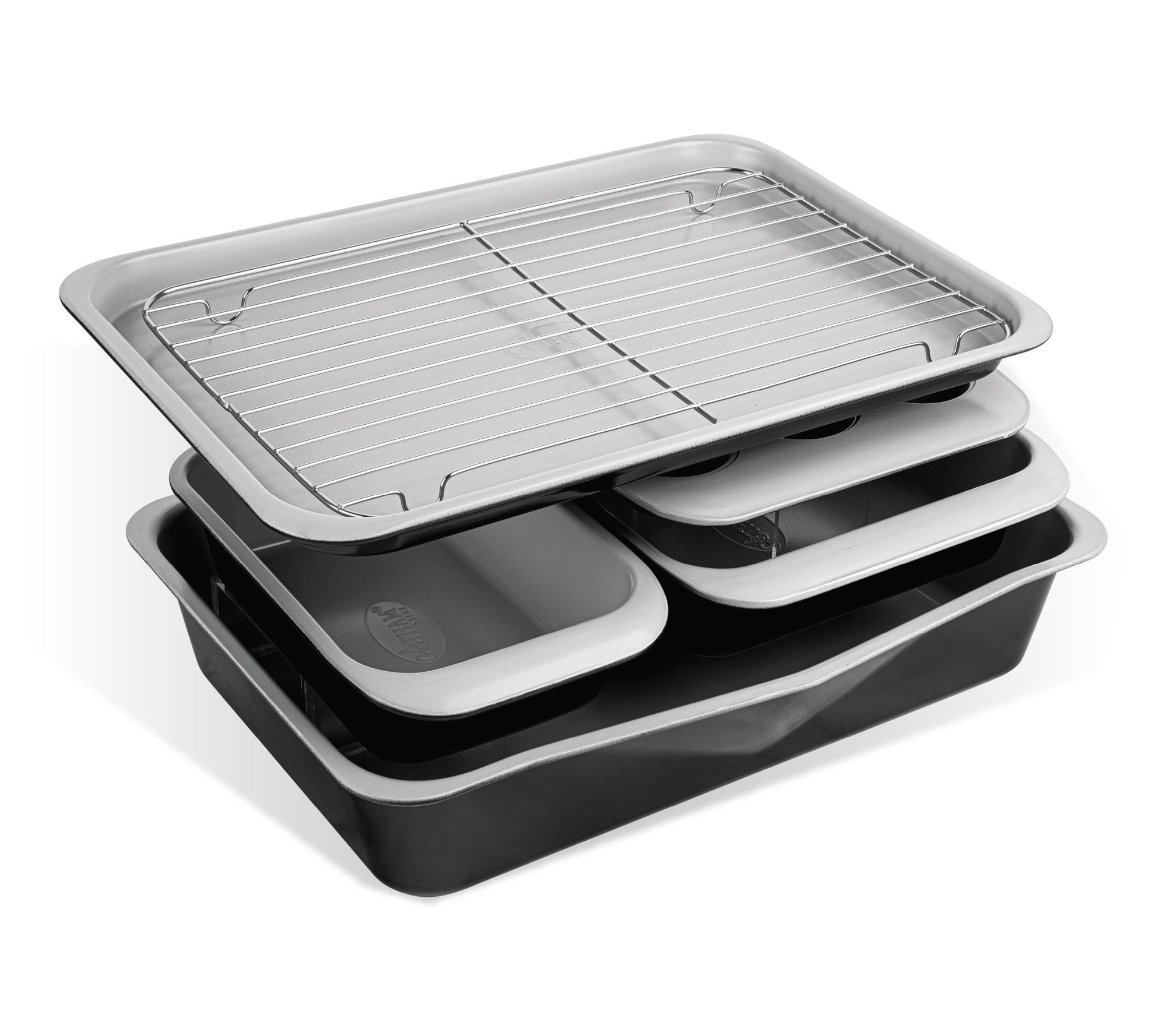 Gotham Steel 6 Piece Stackable Nonstick Bakeware Set