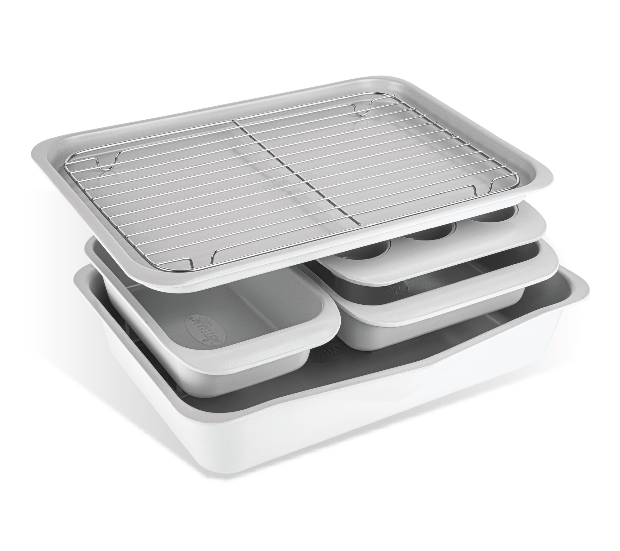 Gotham Steel 6 Piece Stackable Nonstick Bakeware Set