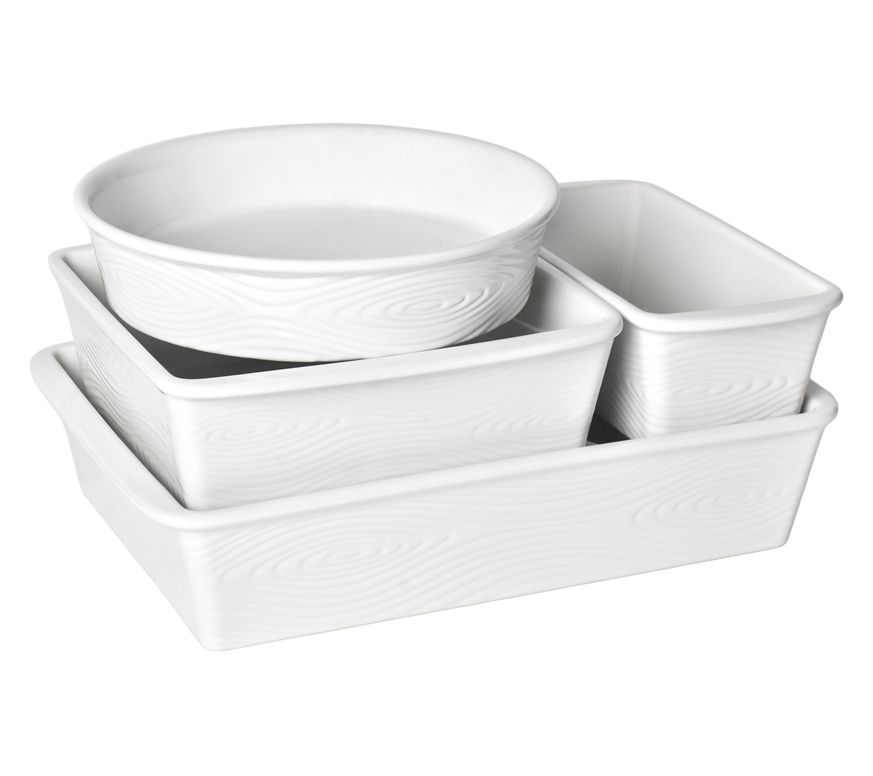 "As Is" Temp-tations Woodland 5-Pc Nestable Bakeware Set