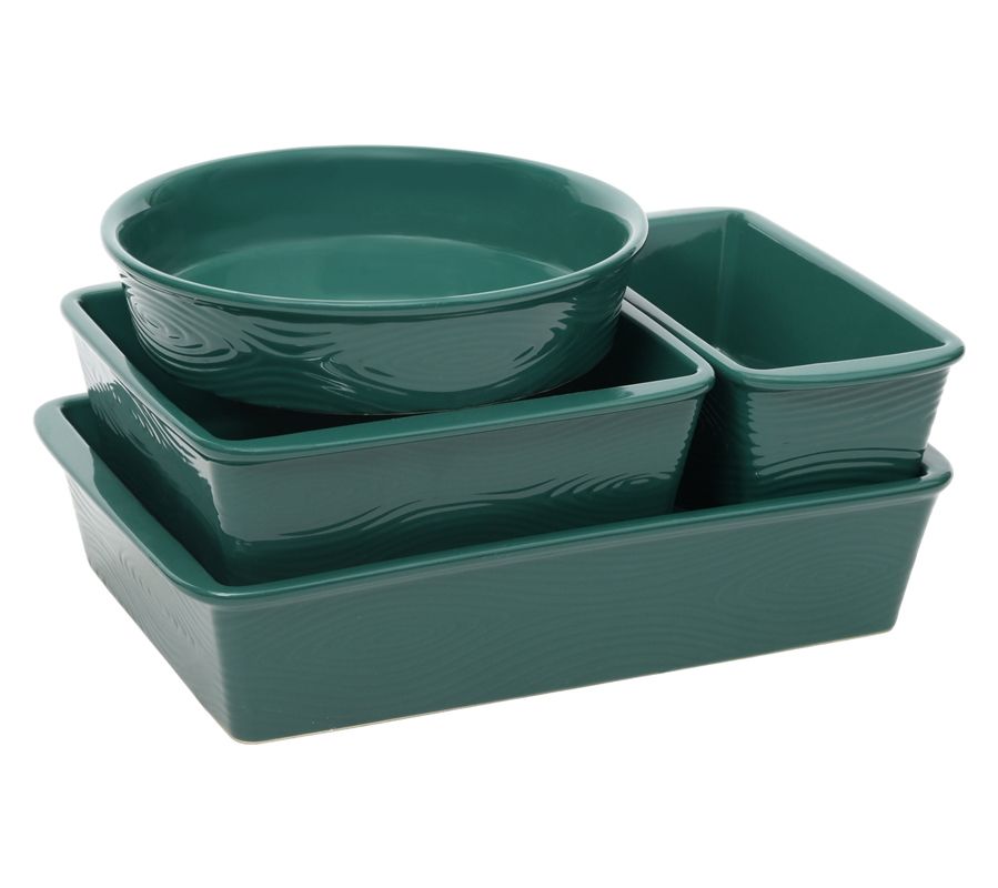 "As Is" Temp-tations Woodland 5-Pc Nestable Bakeware Set