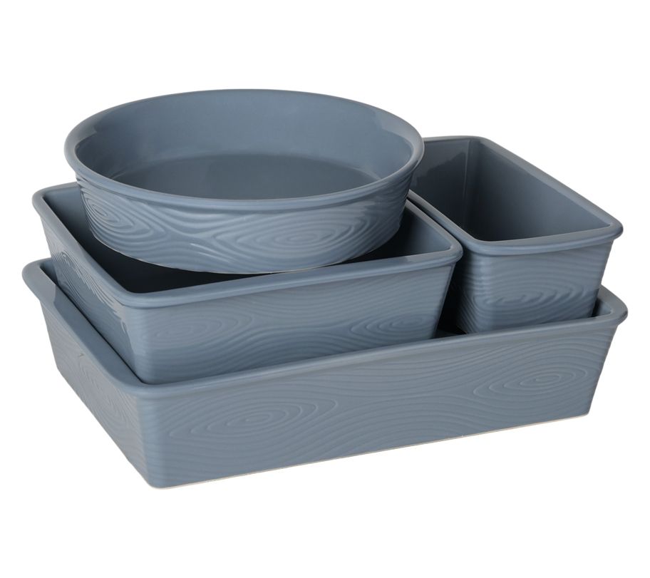 "As Is" Temp-tations Woodland 5-Pc Nestable Bakeware Set