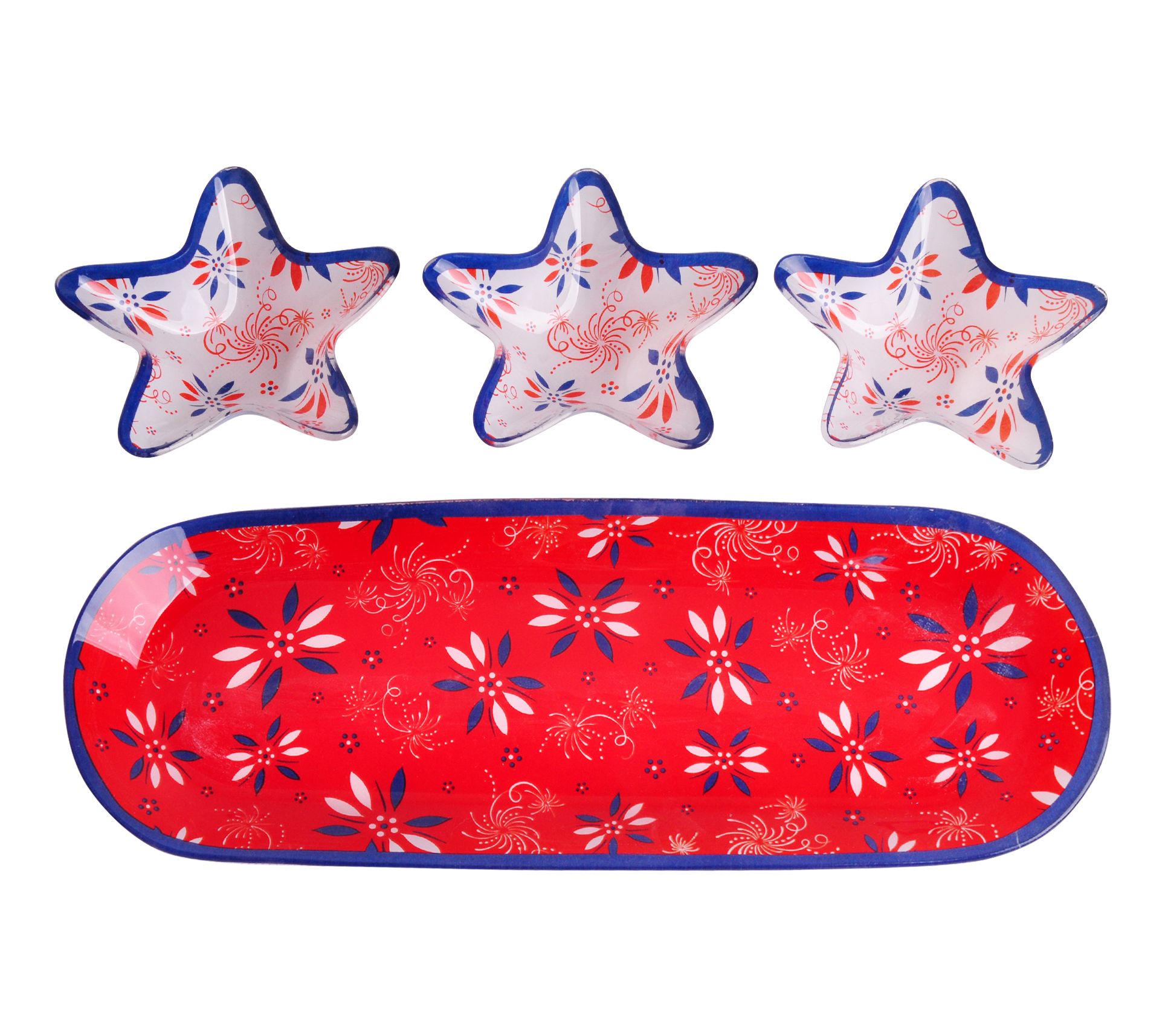 Temp-tations Patriotic 4-Pc Star Appetizer Set