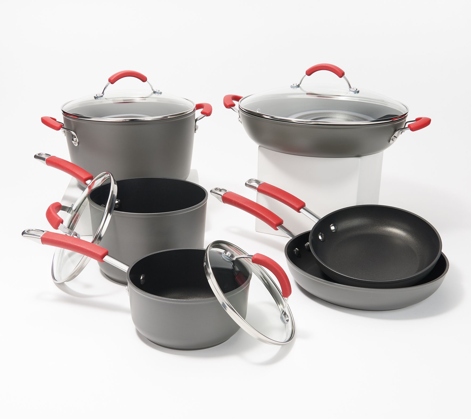 Cookware Set 15-Piece Hard Anodized Aluminum Kitchen Cooking Pots Pans  Nonstick 193968073718