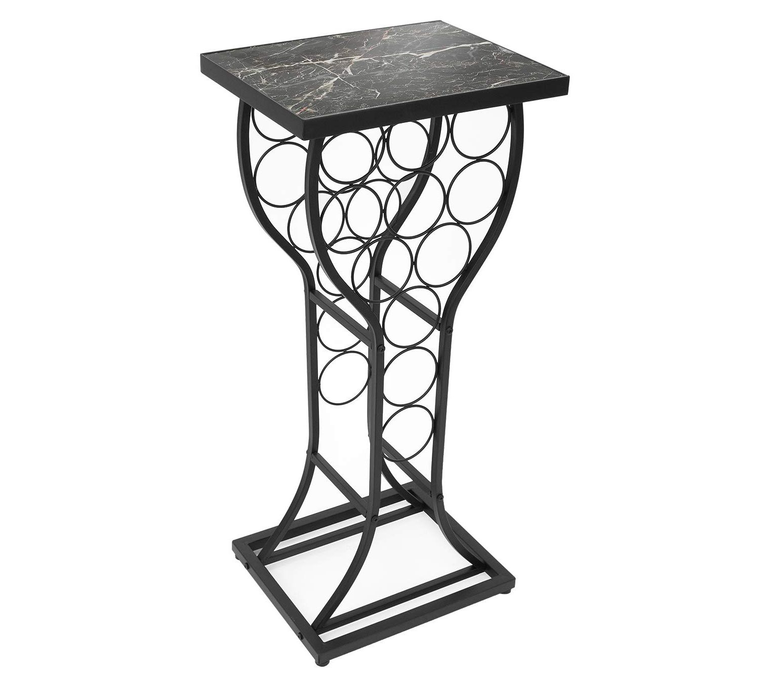 Sorbus 11 Bottle Marble Finish Top Wine Storage Display Rack