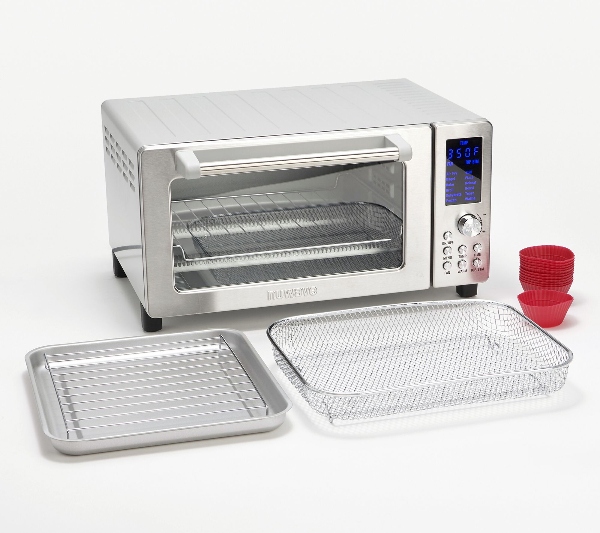  Nuwave Bravo Air Fryer Toaster Smart Oven, 12-in-1