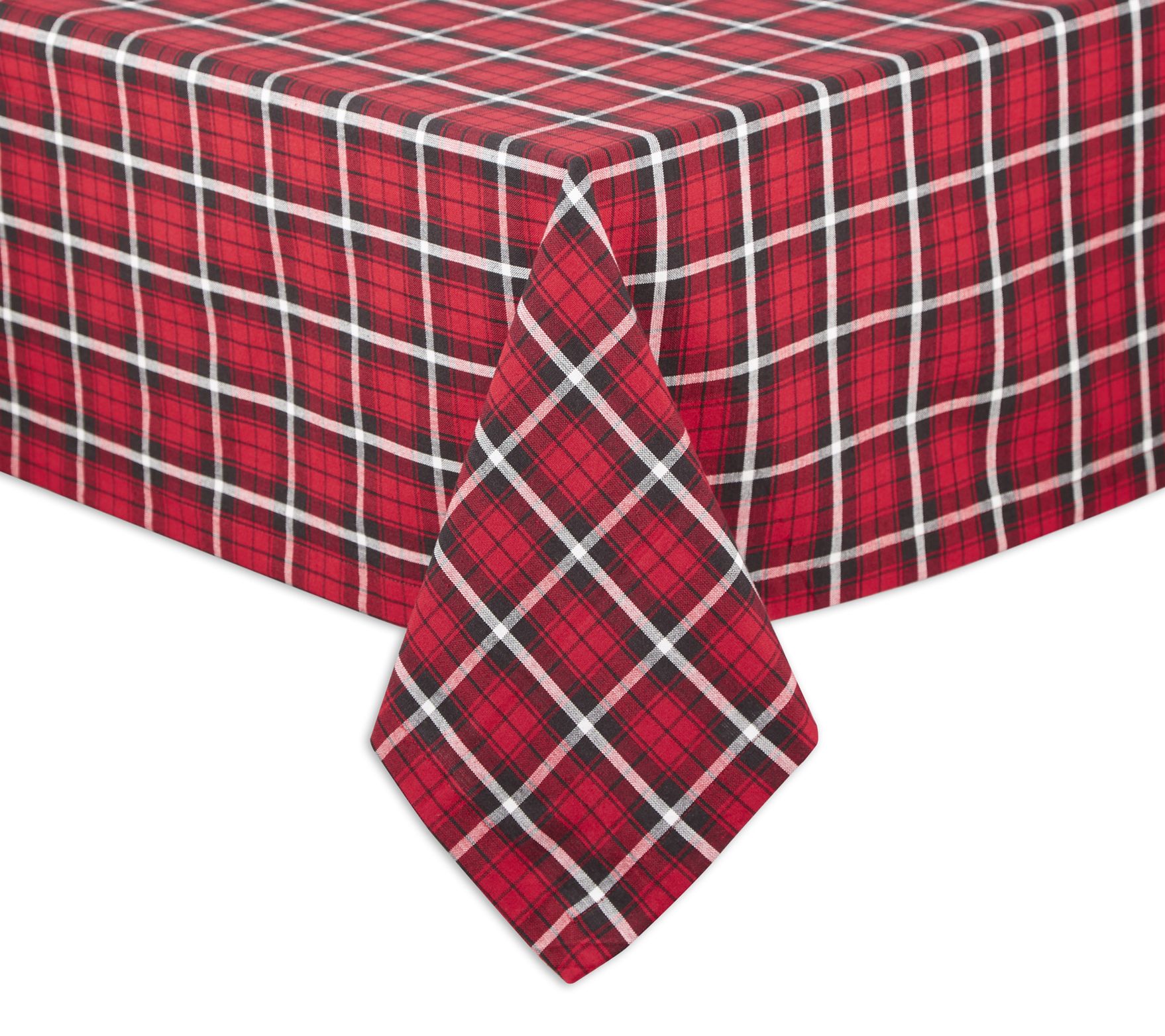 Design Imports Glad Tidings Plaid Tablecloth 60" x 84"
