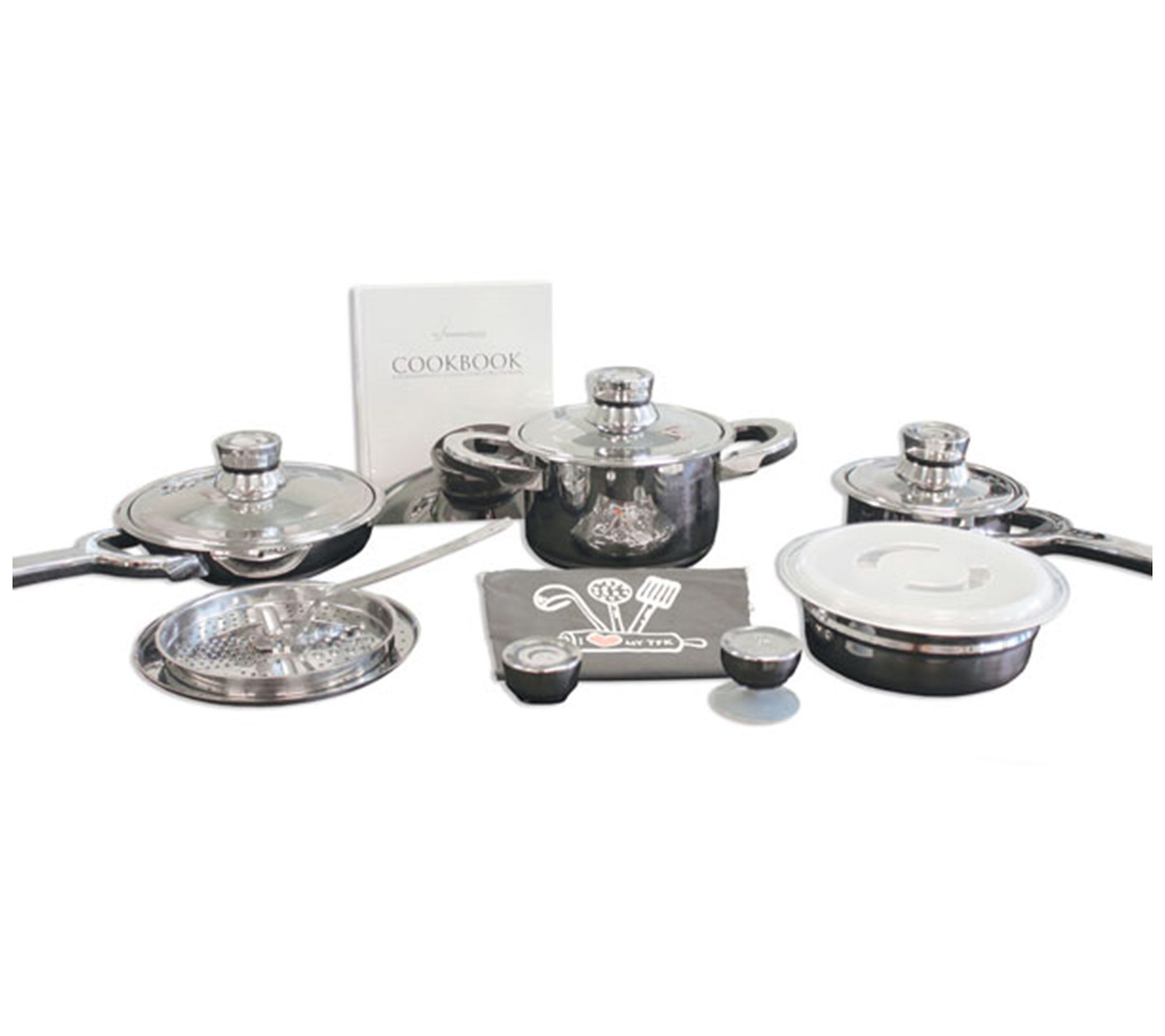 BergHOFF TFK 15pc Gourmet Collection 18/10 SS Cookware Set