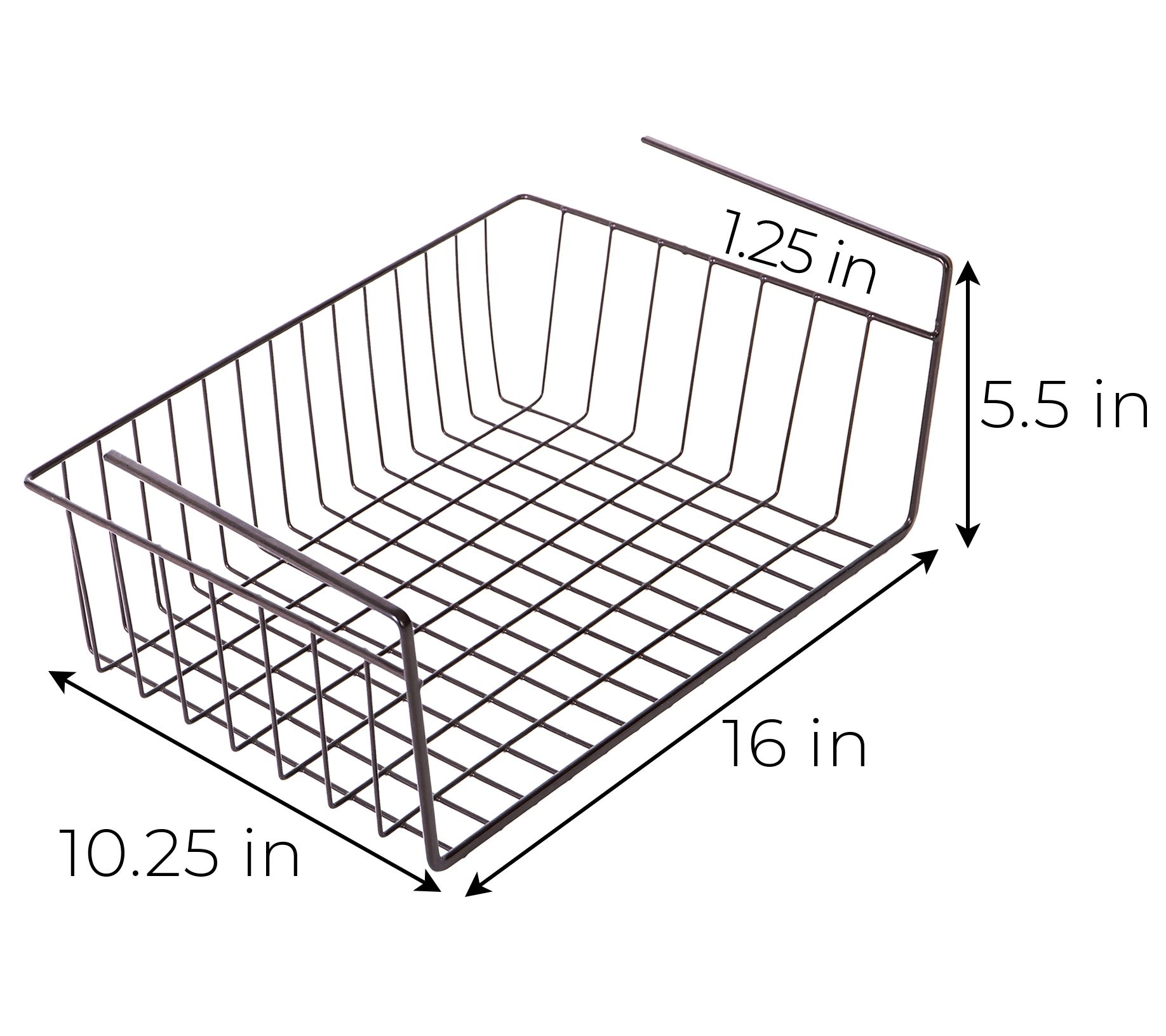 Smart Design Set of 6 Medium Undershelf Storage Baskets - QVC.com