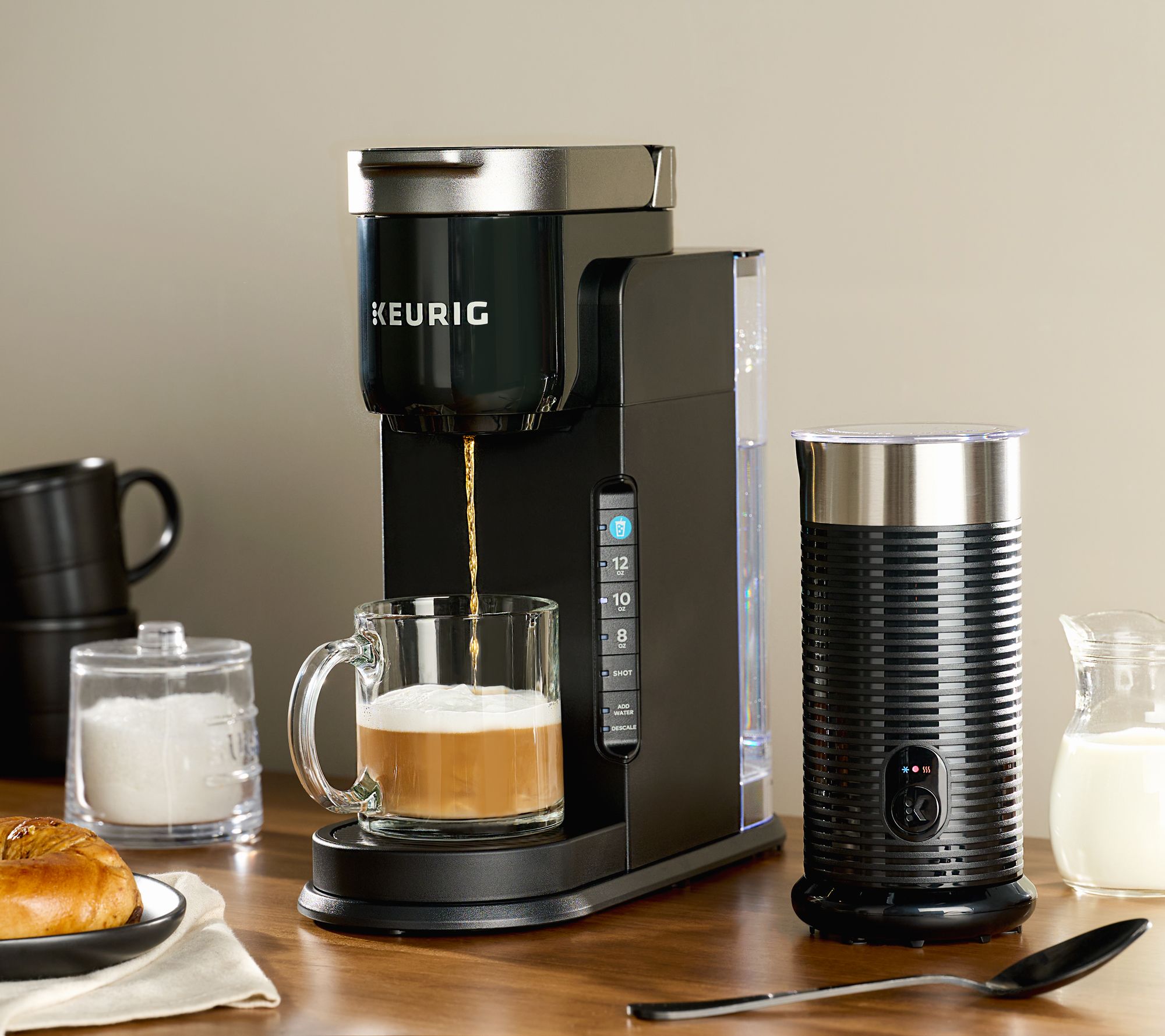 Keurig K Cafe Barista Bar Coffee Maker w Frother and Voucher QVC