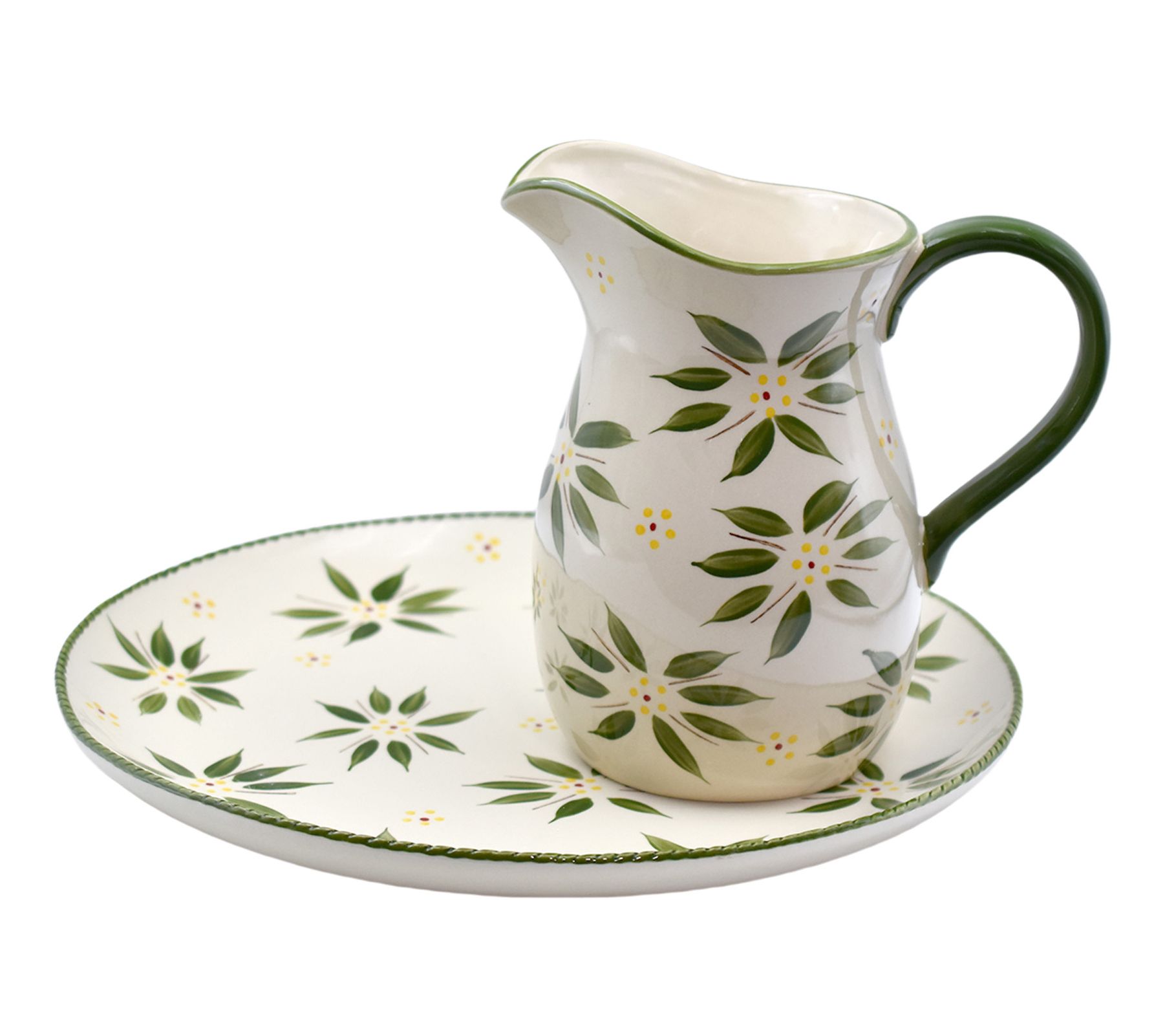 Temp-tations Old World Nostalgic Pitcher and Platter Set