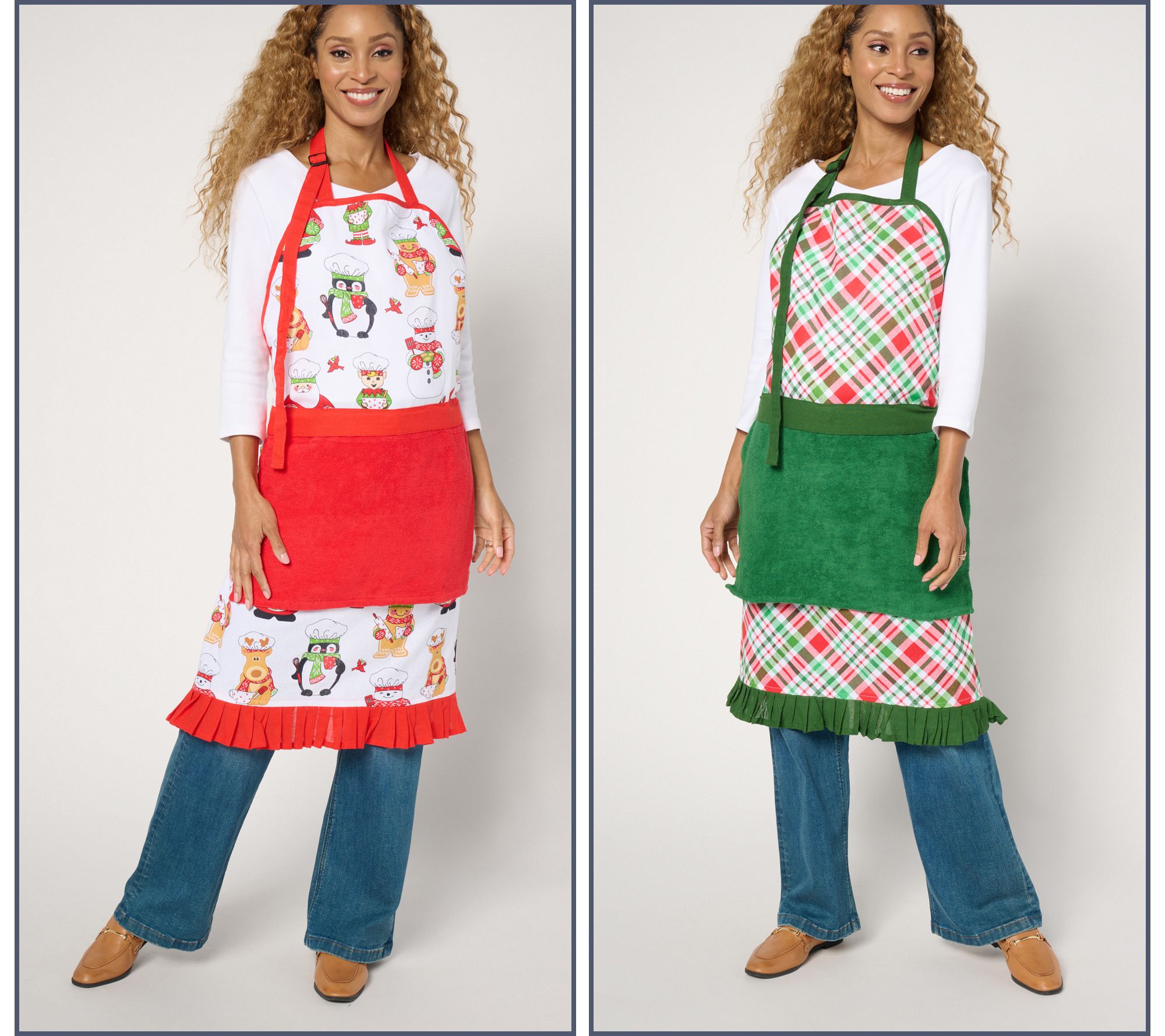 Temp-tations Seasonal Set of (2) Aprons