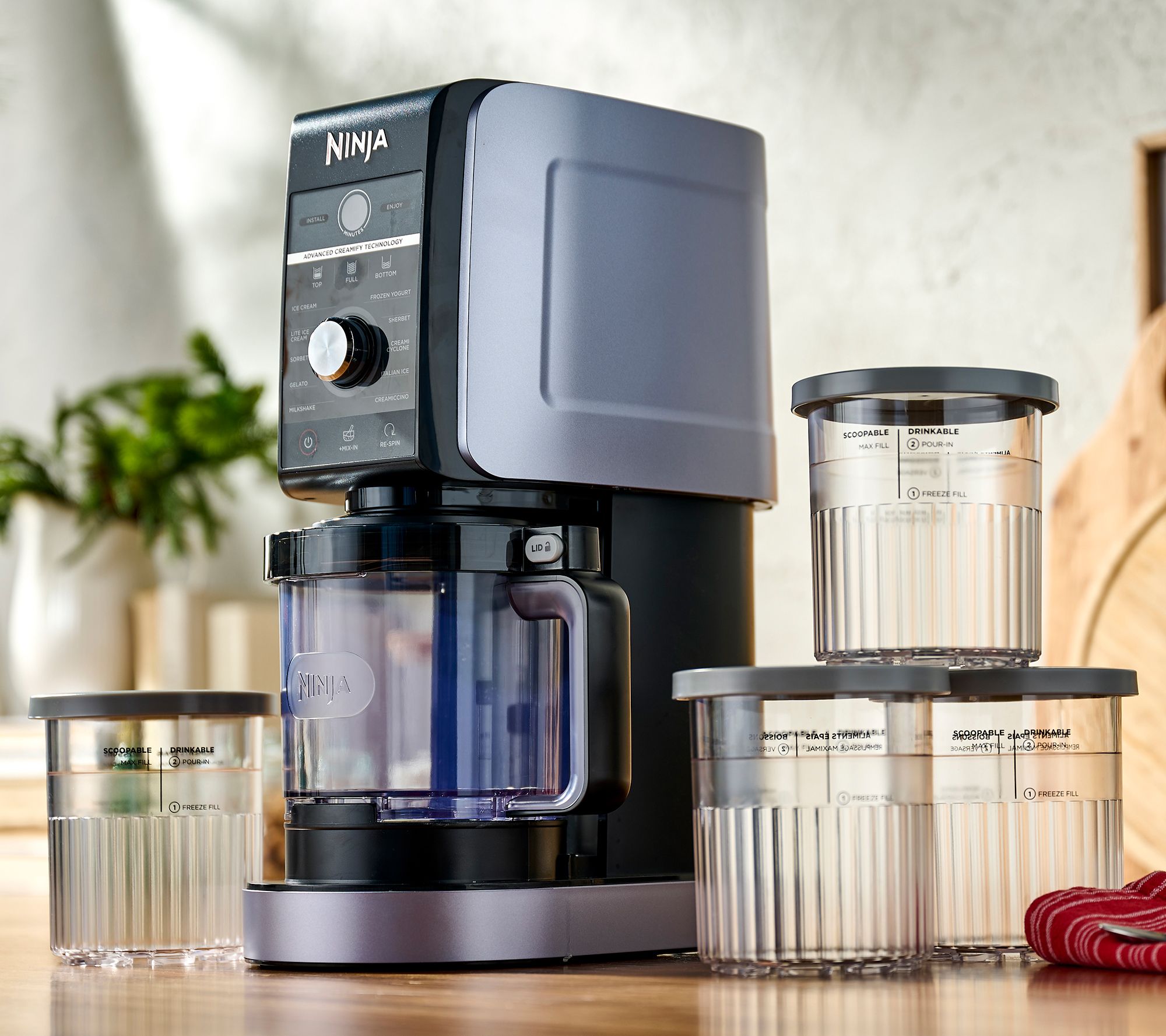 Ninja CREAMi Deluxe XL 11-in-1 Frozen Treat Maker w/ Extra Pints