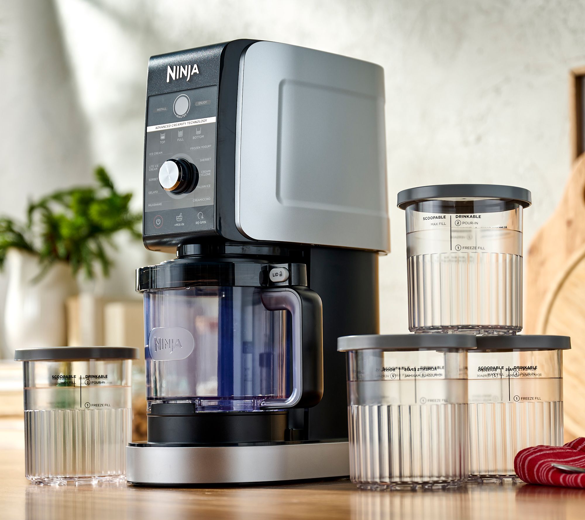 Ninja CREAMi Deluxe XL 11-in-1 Frozen Treat Maker w/ Extra Pints