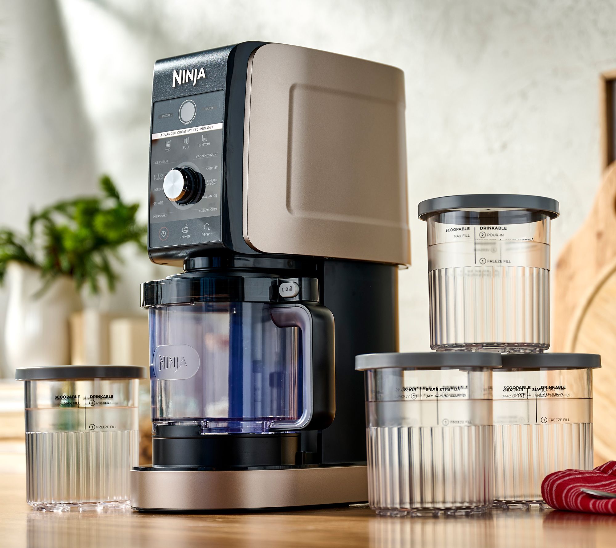 Ninja CREAMi Deluxe XL 11-in-1 Frozen Treat Maker w/ Extra Pints